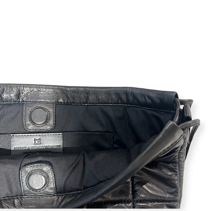 Drawstring Pocket - String medium - Quilted black