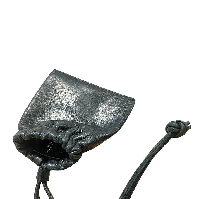 Pochette à lien de serrage - String mini - Noir