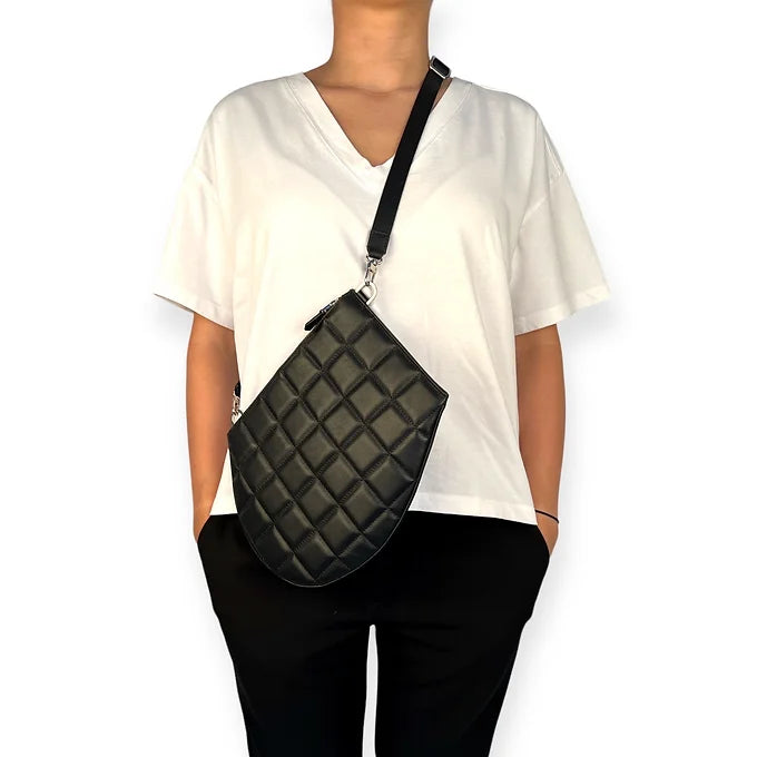 Pocket shoulder strap - Zip XL - Quilted black