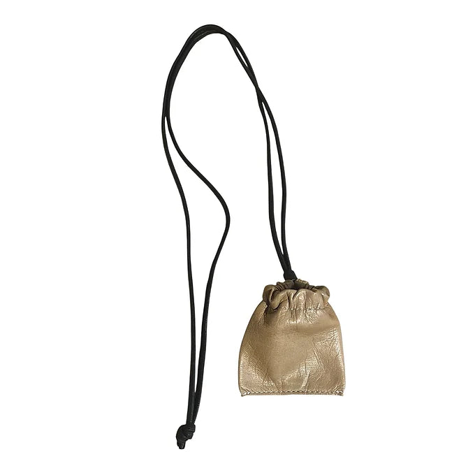 Pochette à lien de serrage - String mini - Taupe