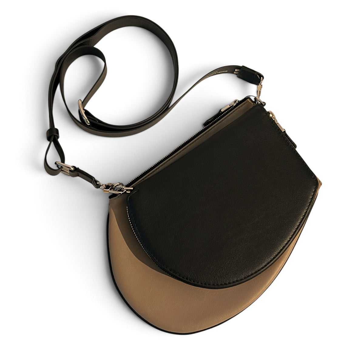 Pochette organisée - Pocket medium - Noir et finitions dorées