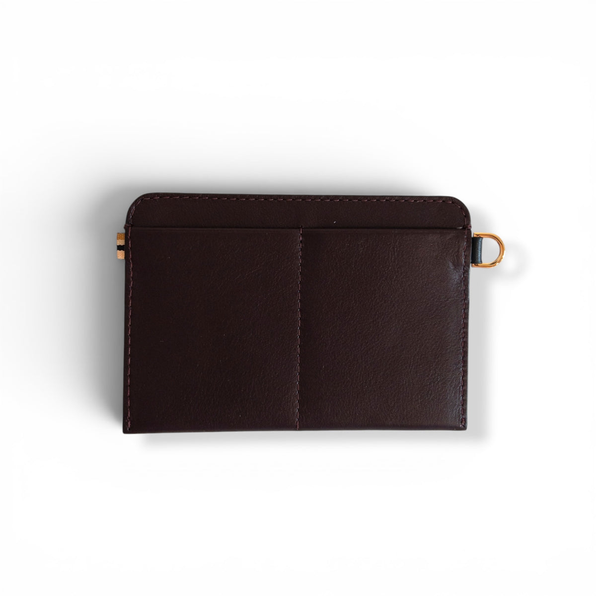 Portefeuille RFID - Zip Travel - Bordeaux et finitions dorées