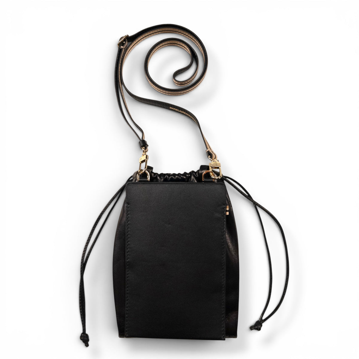 Sac téléphone - Noir et finitions dorées