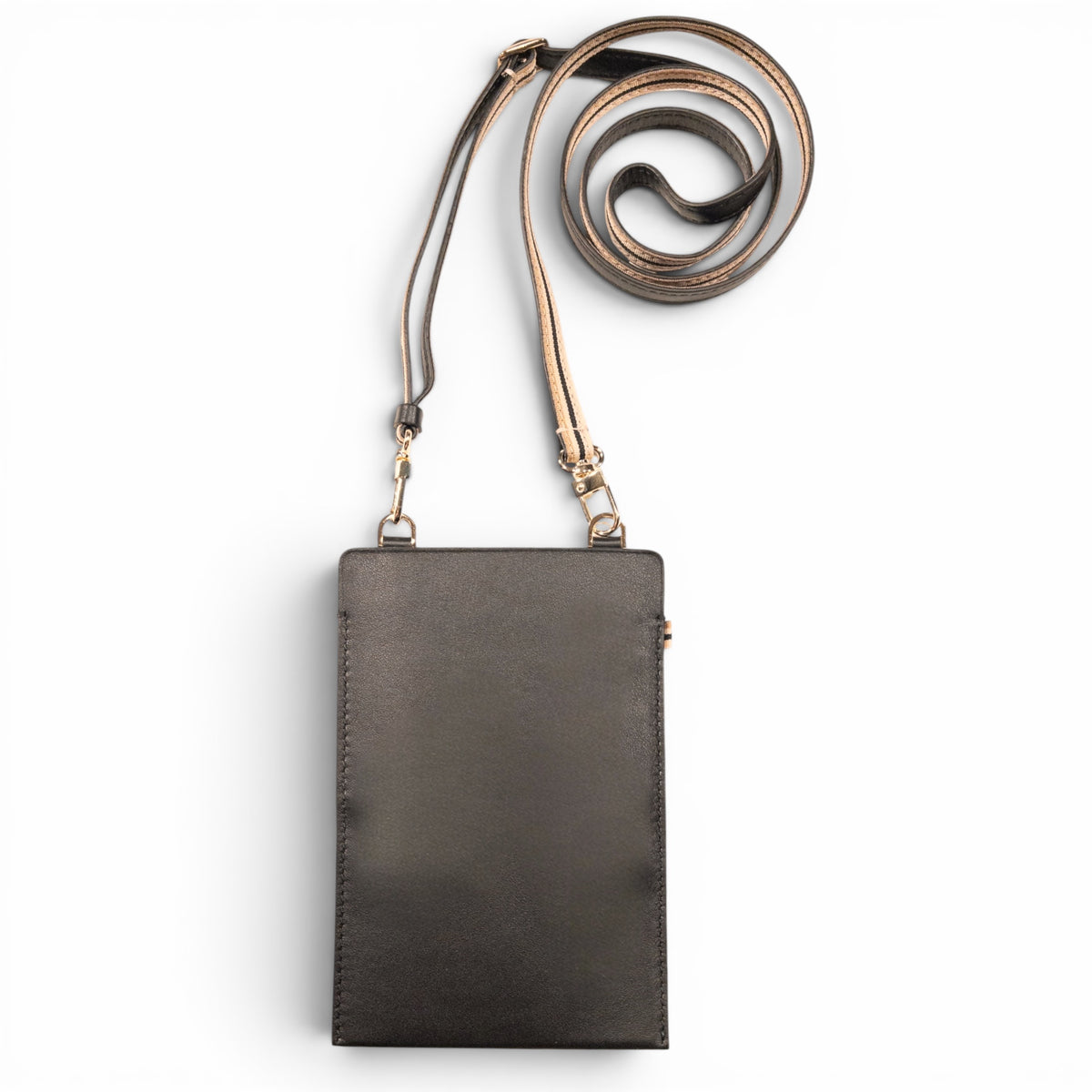 Sac téléphone - Noir et finitions dorées