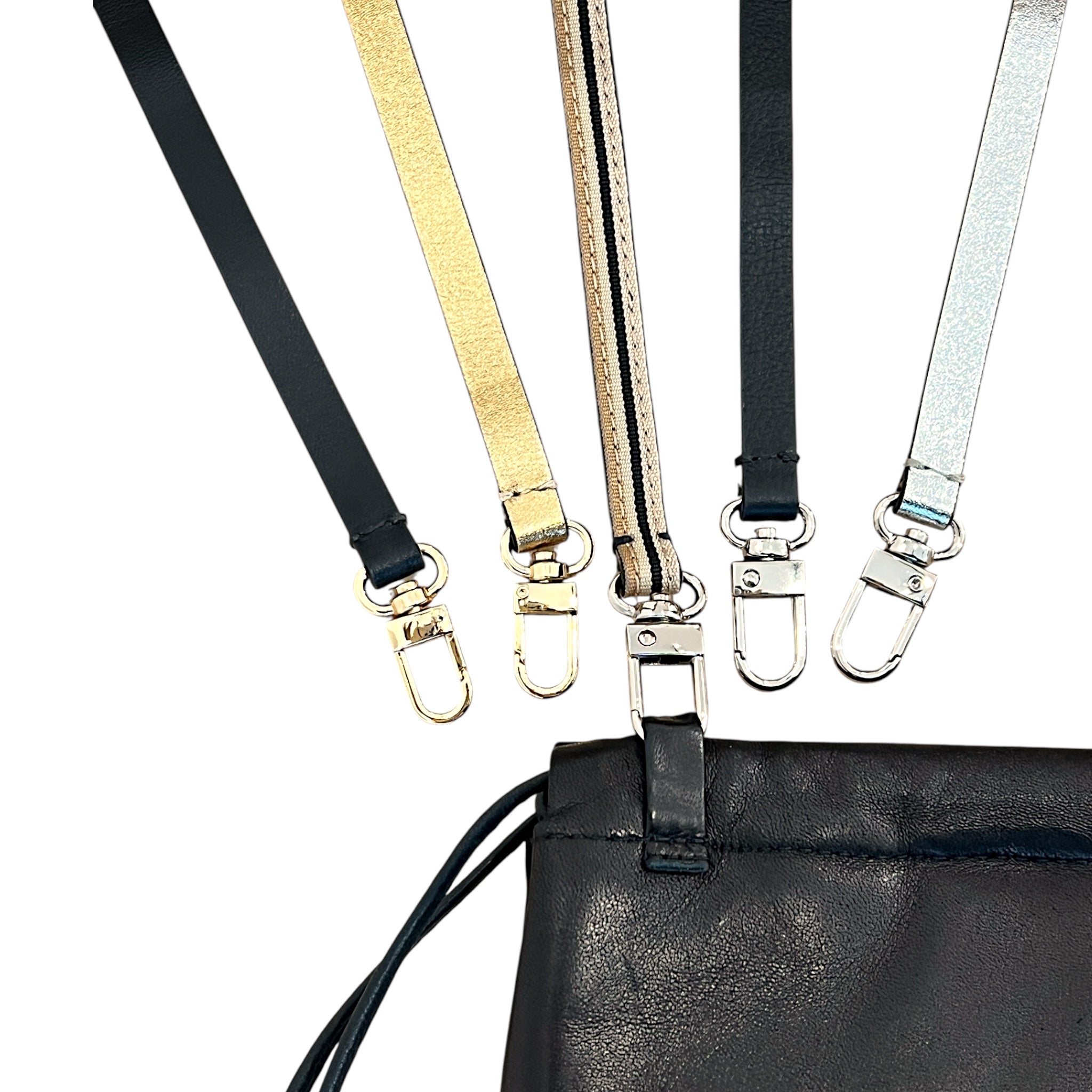 Pochette à lien de serrage - String micro - Noir