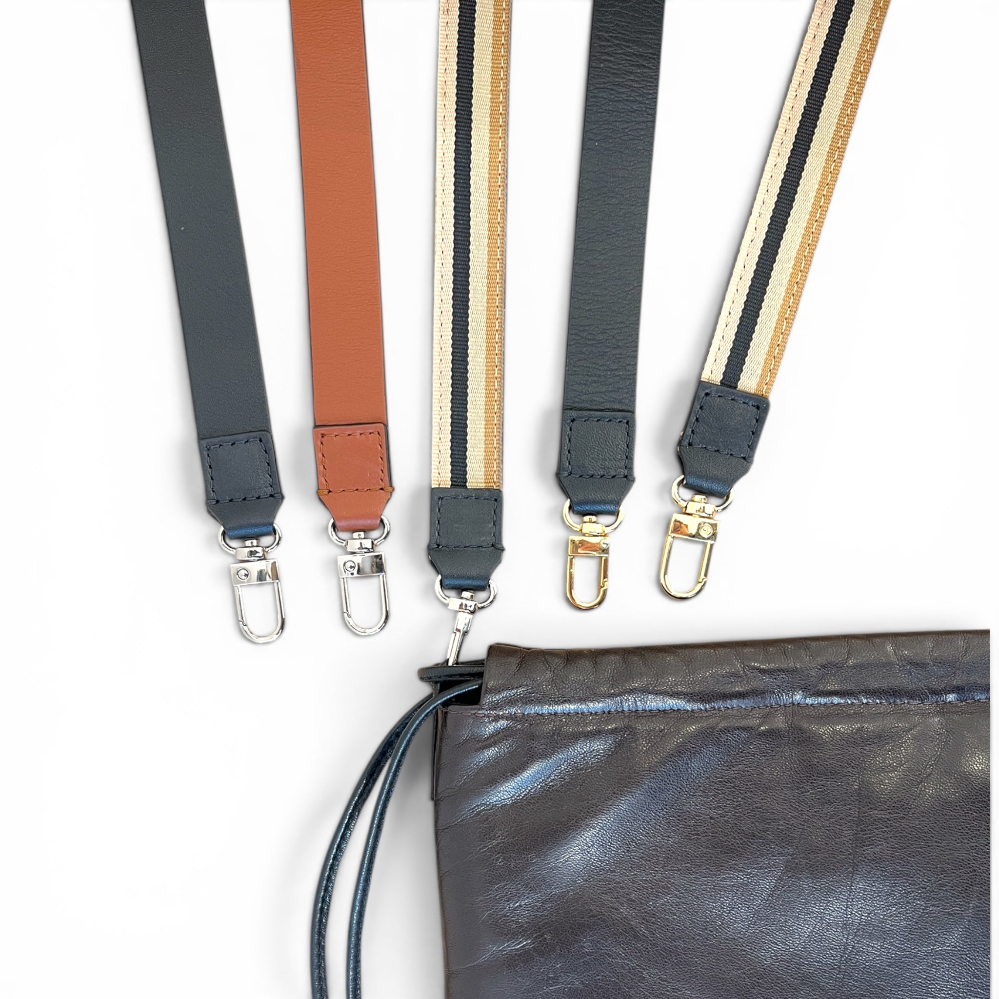 Pochette à lien de serrage - String medium - Ébène et noir
