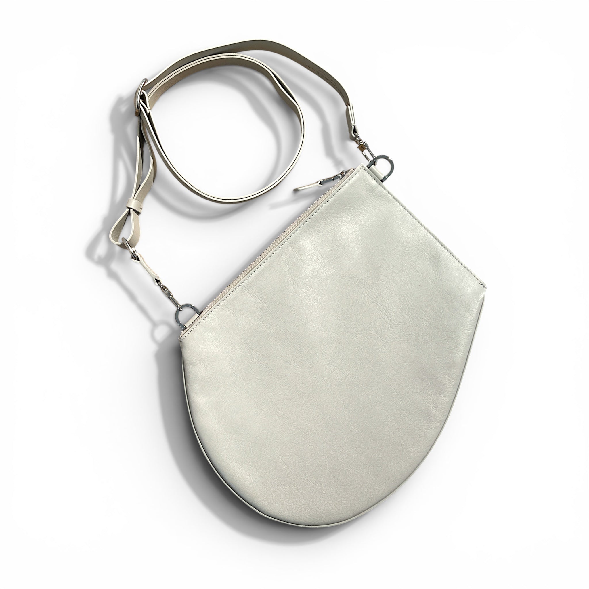 Pochette bandoulière - Zip XL - écrue