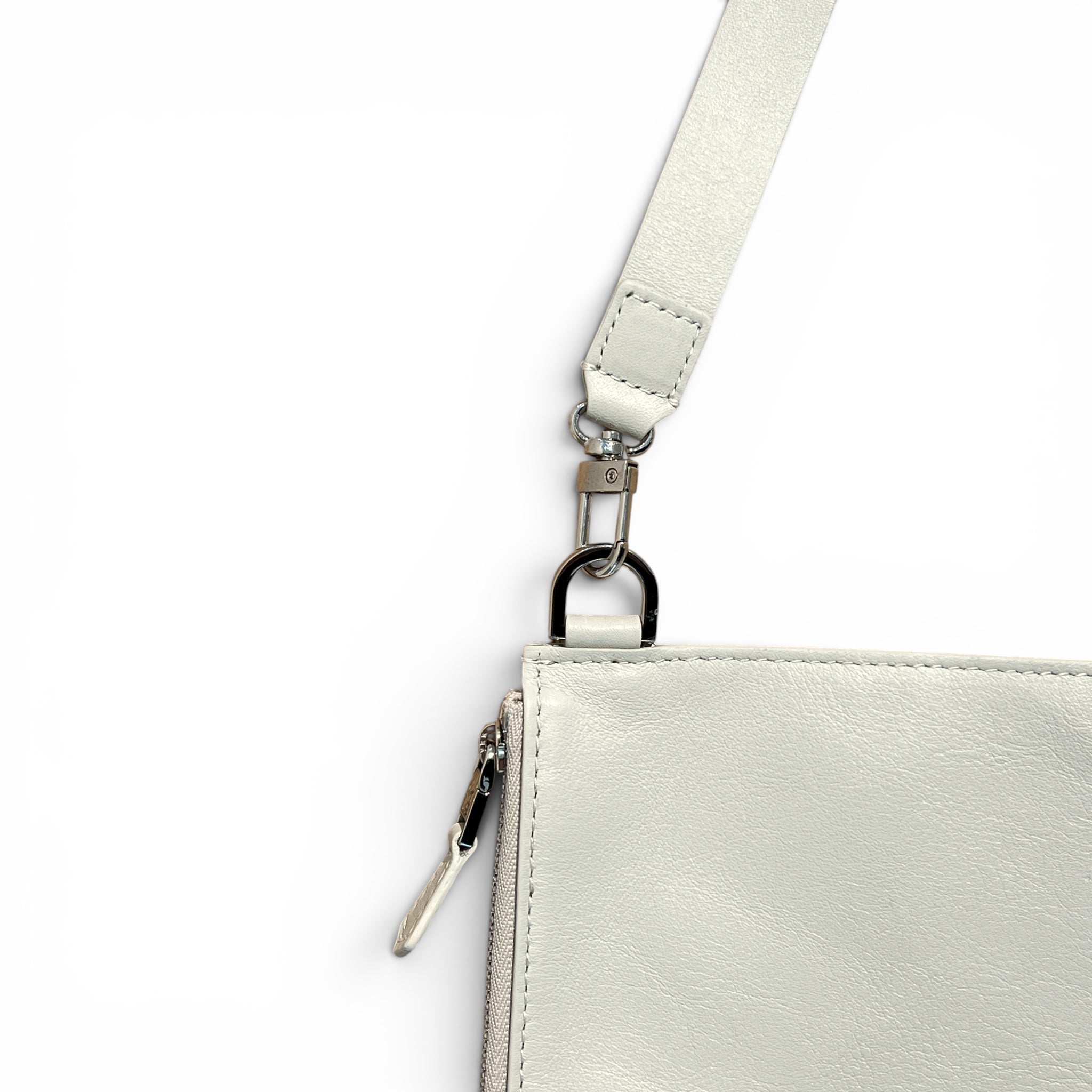 Pochette bandoulière - Zip XL - écrue