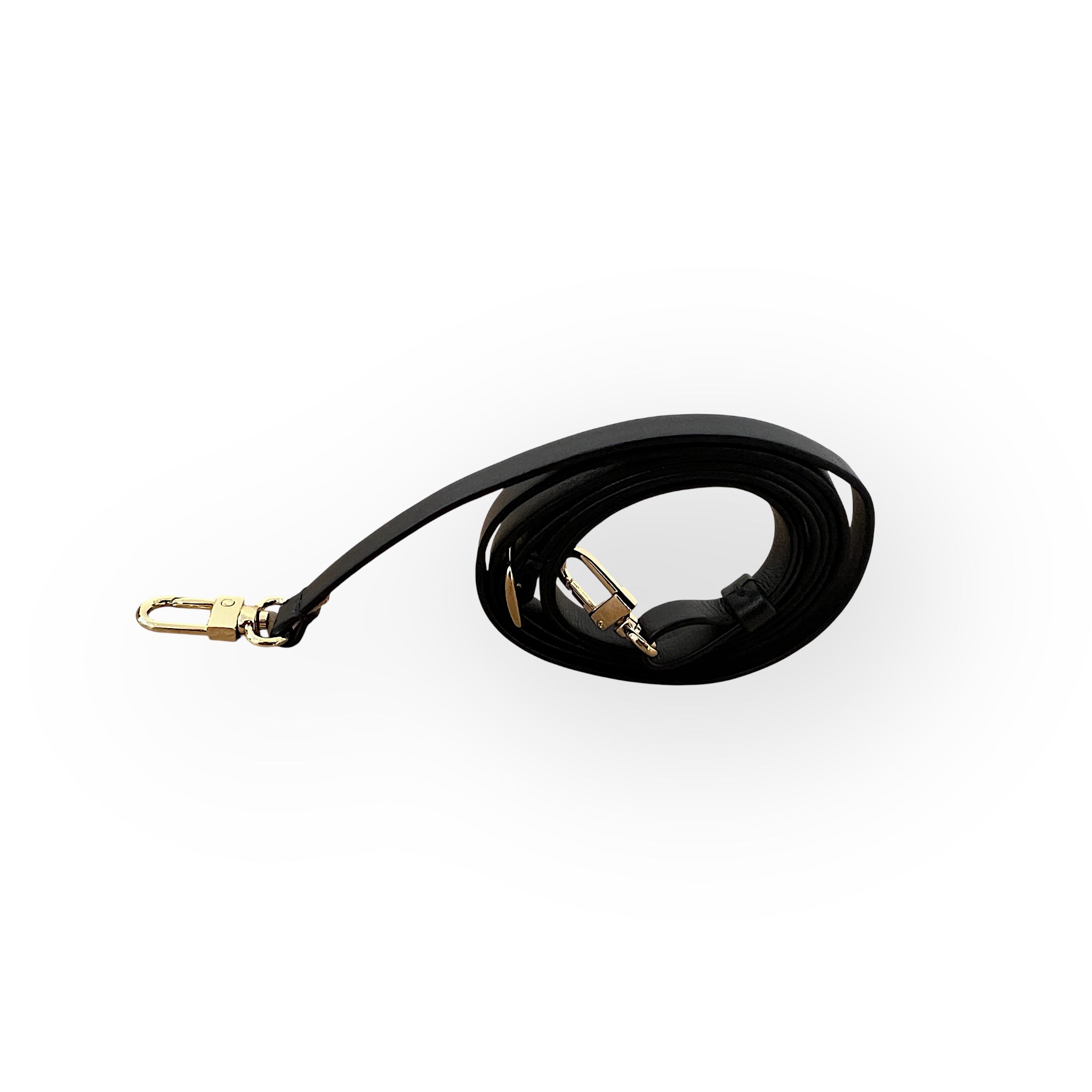 shoulder strap fine ajustable - Black with gold trim