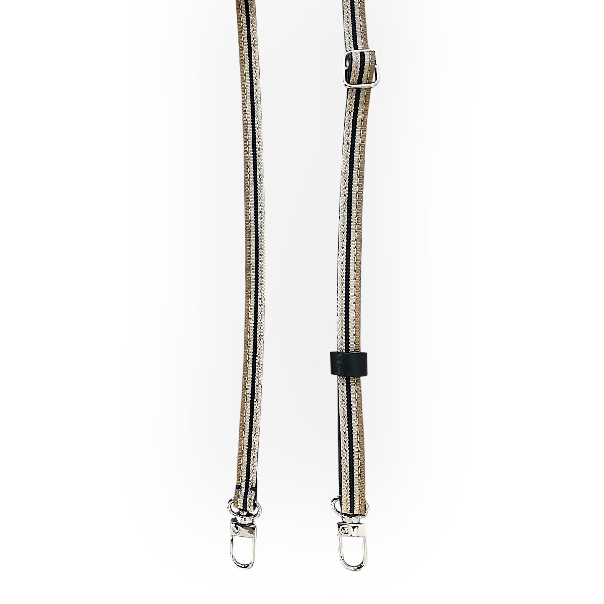 shoulder strap fine ajustable - Black and striped skin