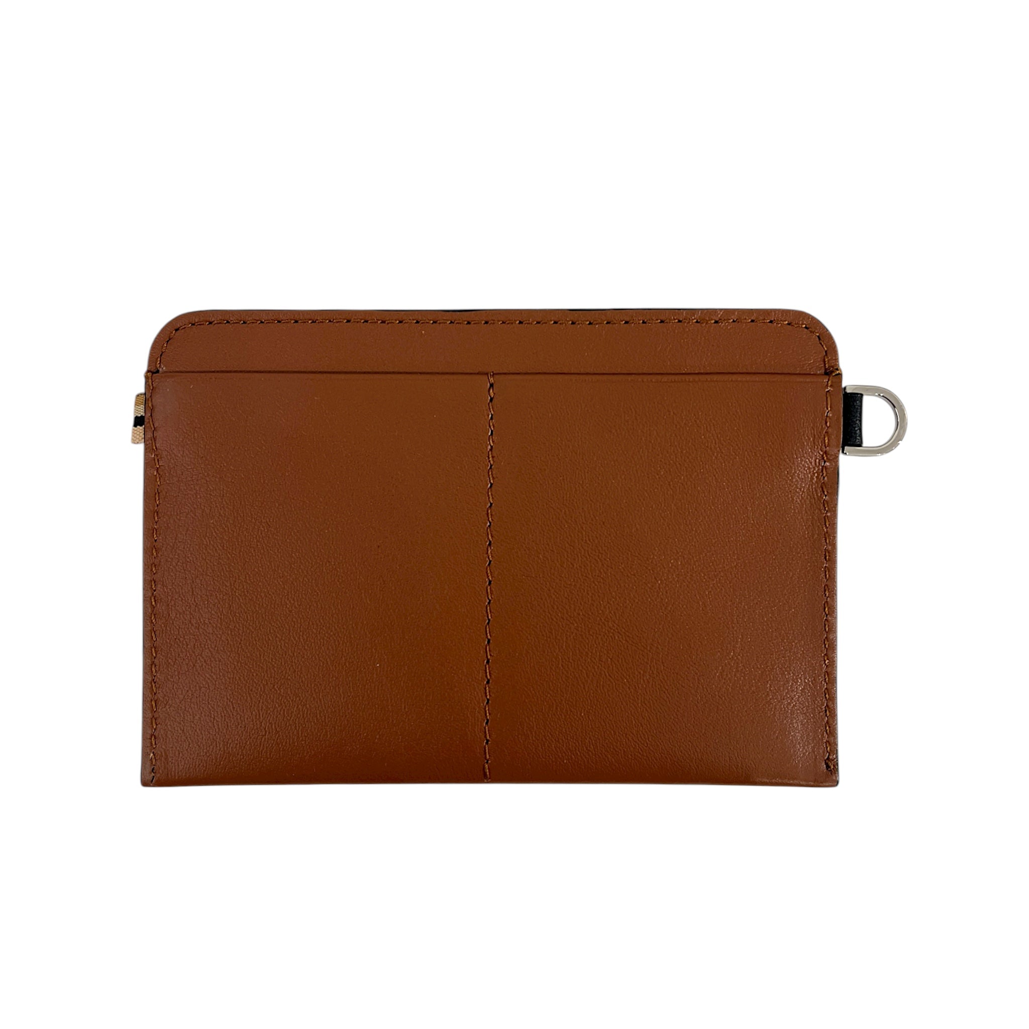 Portefeuille RFID - Zip Travel - cognac et finitions argentées