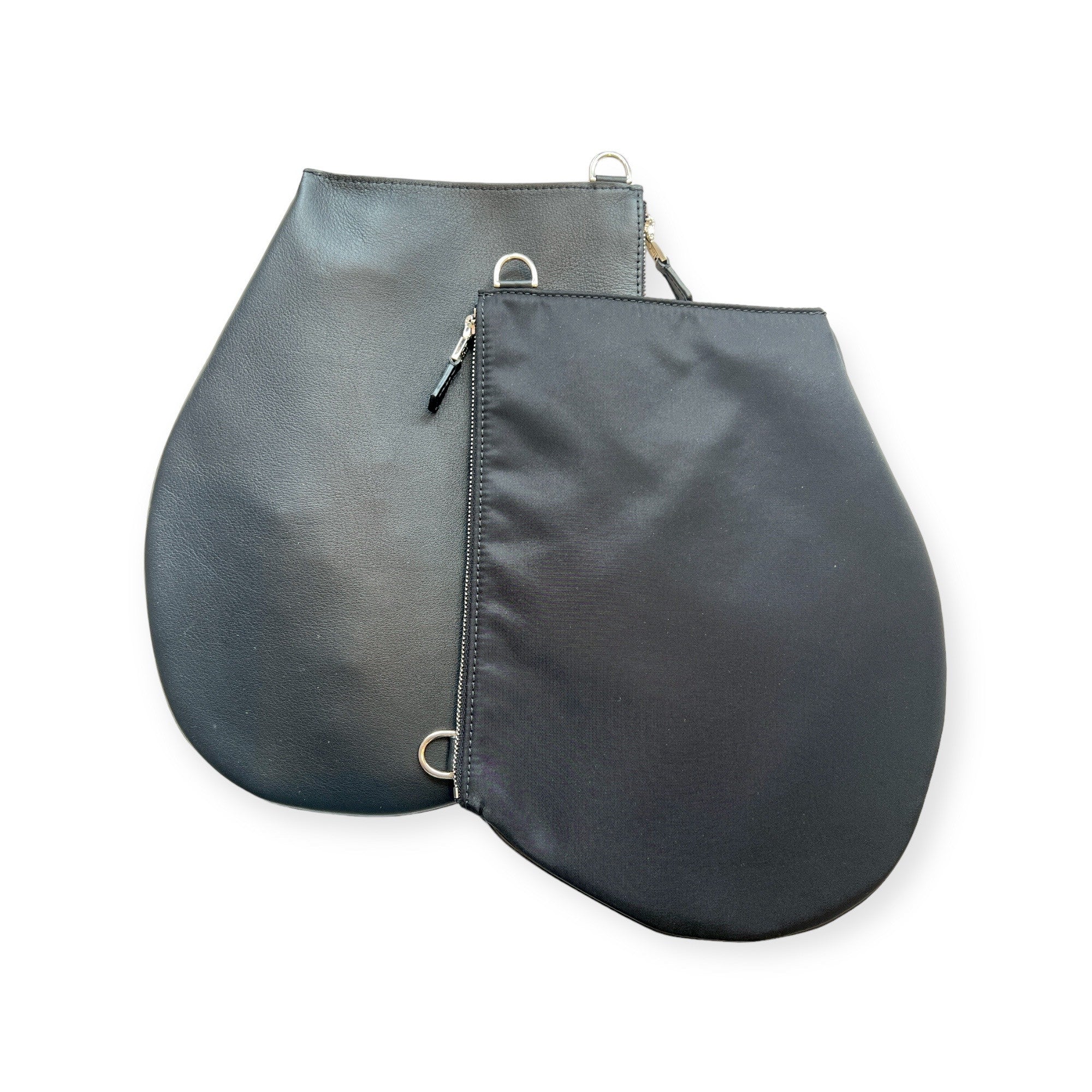 Pochette bandoulière - Zip XL - Noir et nylon