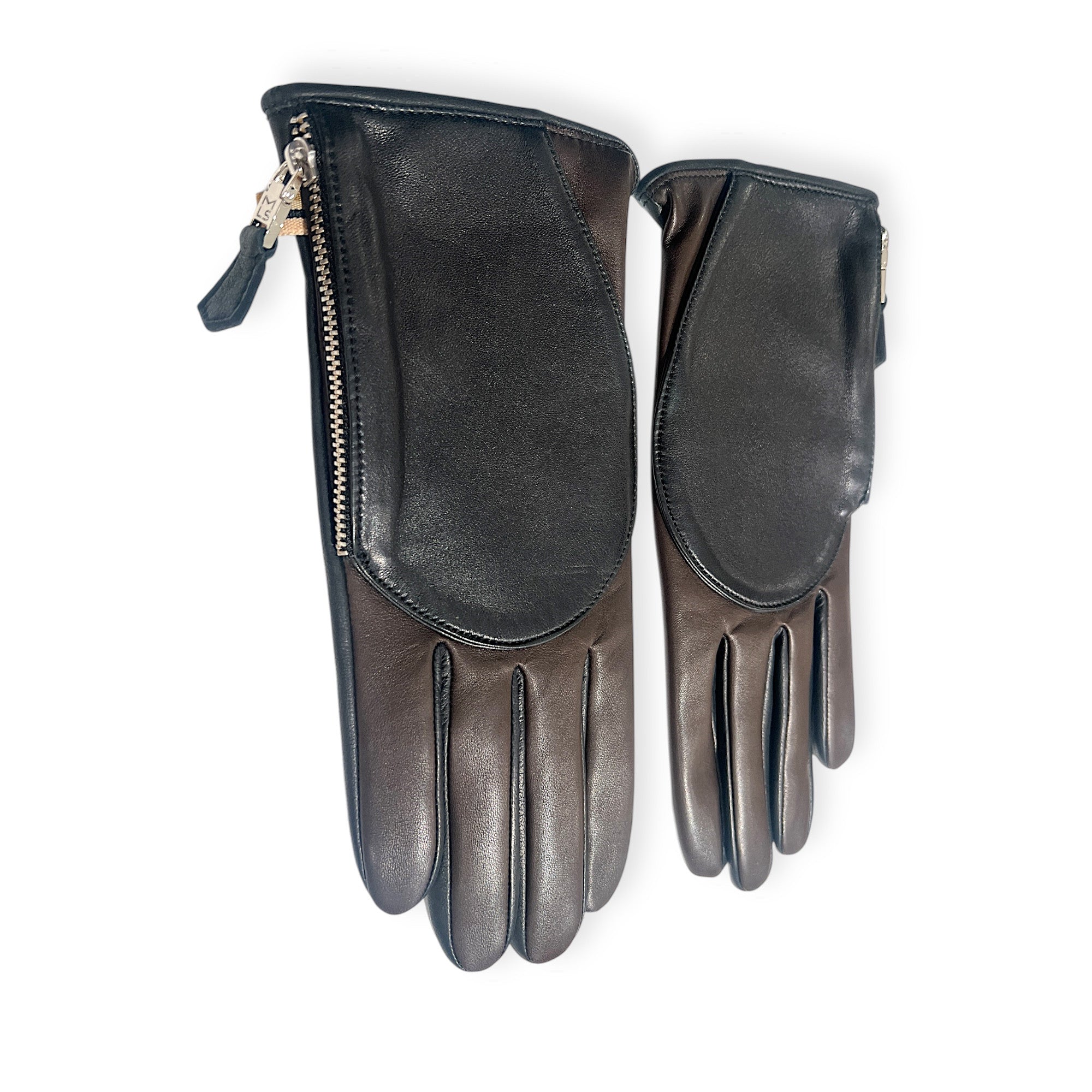 skin classic pocket gloves-ebony black side..JPG