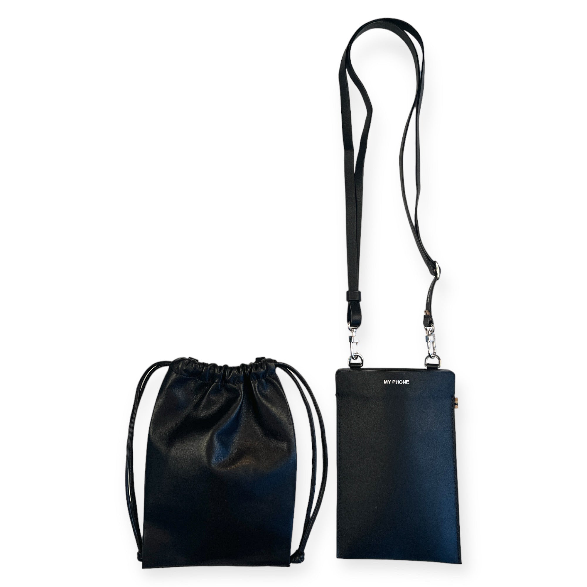 Pochette à lien de serrage - String nano - Noir