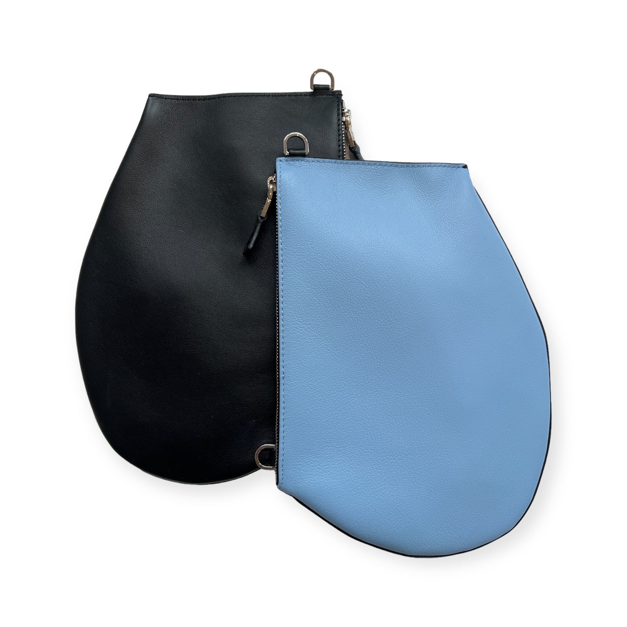 Pochette bandoulière - Zip medium - Bleu ciel