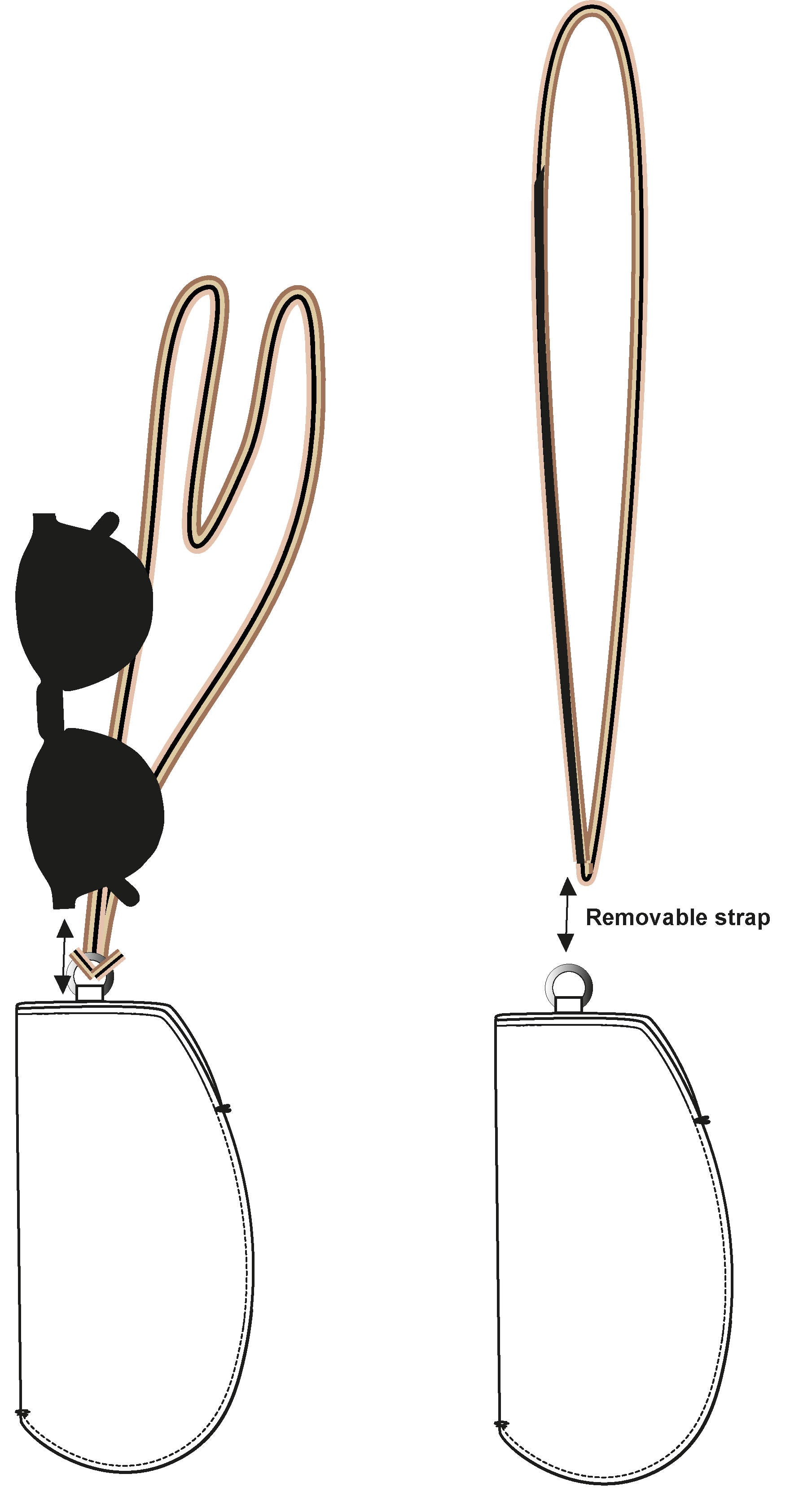 Glasses neck- glasses case - glasses holder neck-etui à lunettes - porte lunettes.jpg