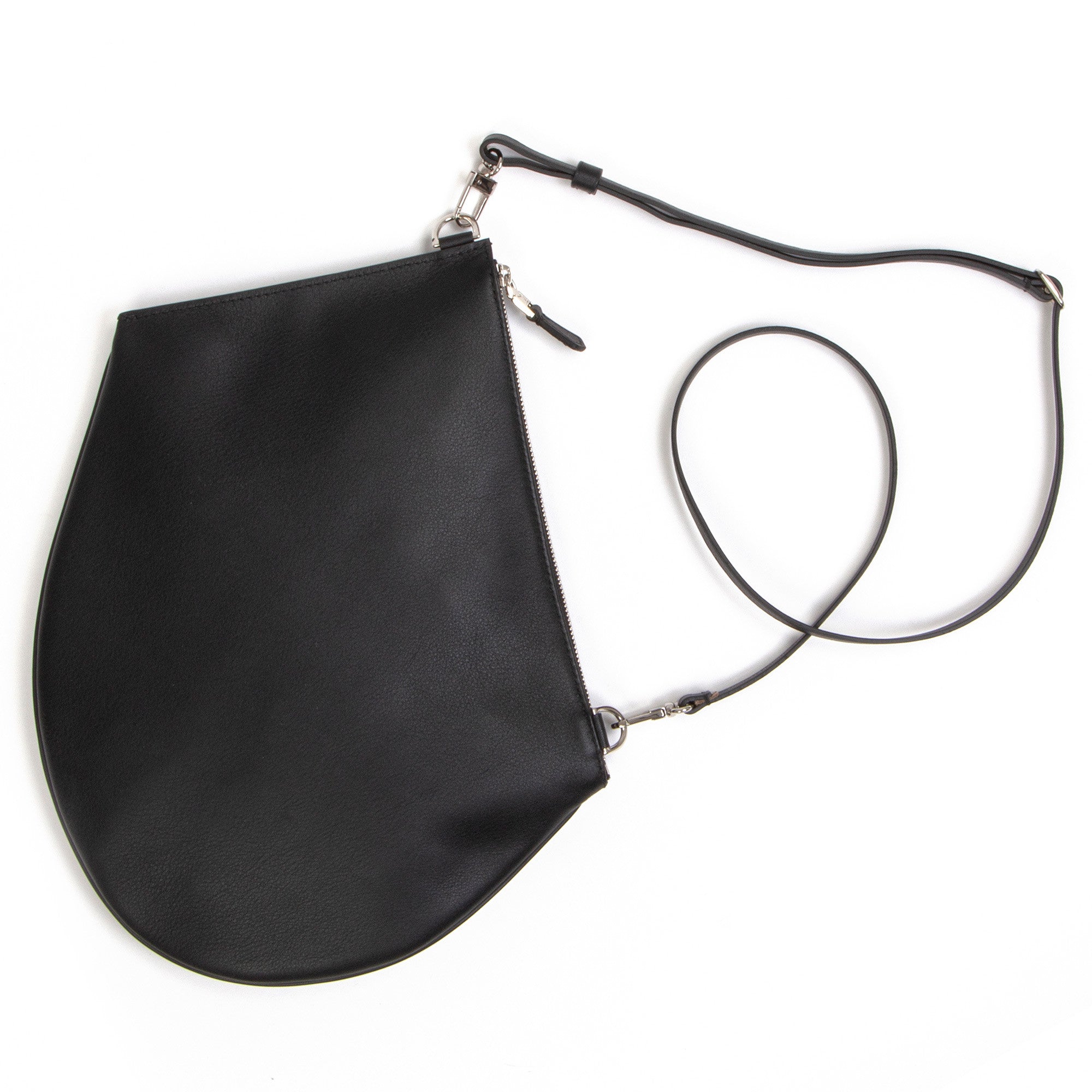 Pochette bandoulière - Zip XL - Noir et nylon