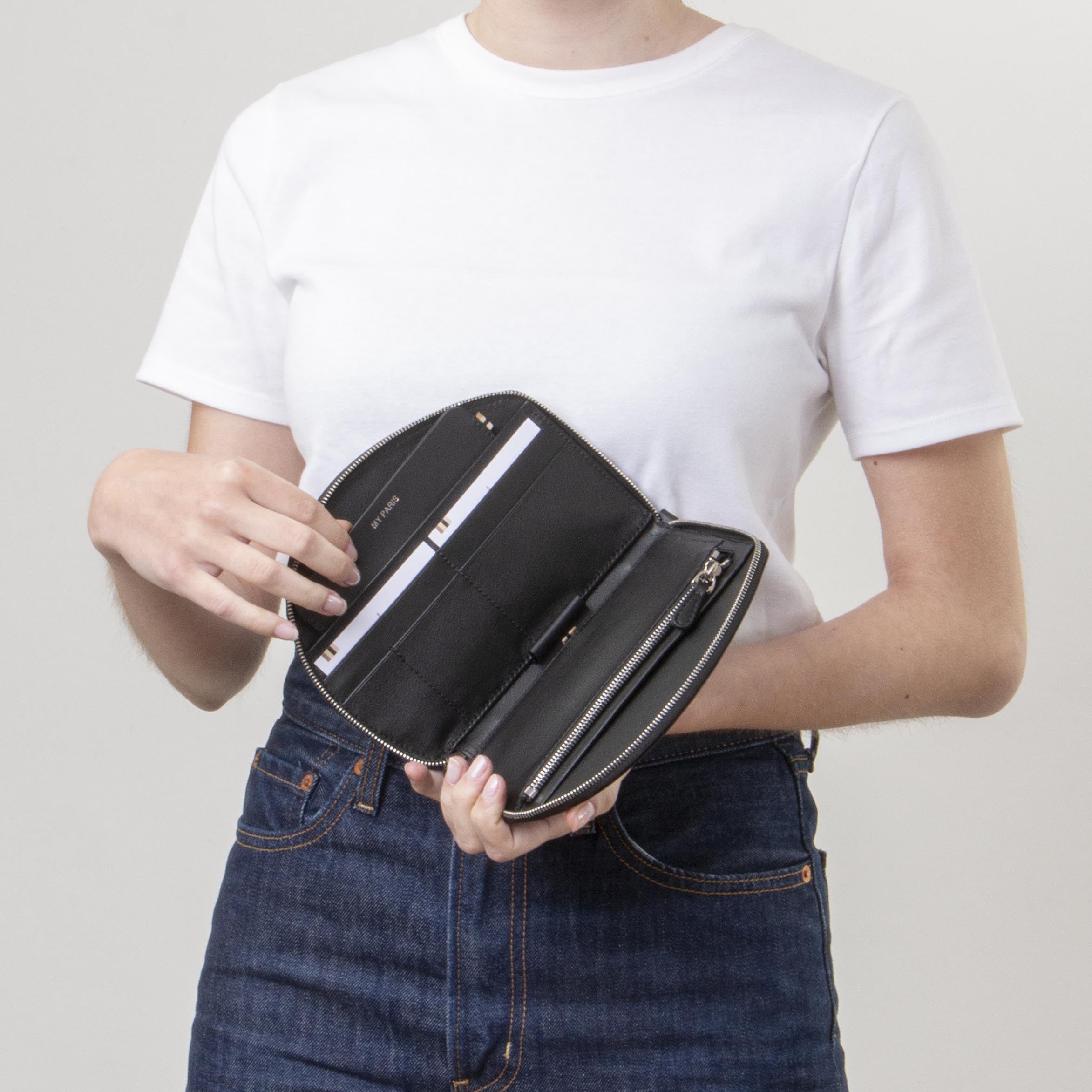 Portefeuille RFID - Travel - Serpent noir