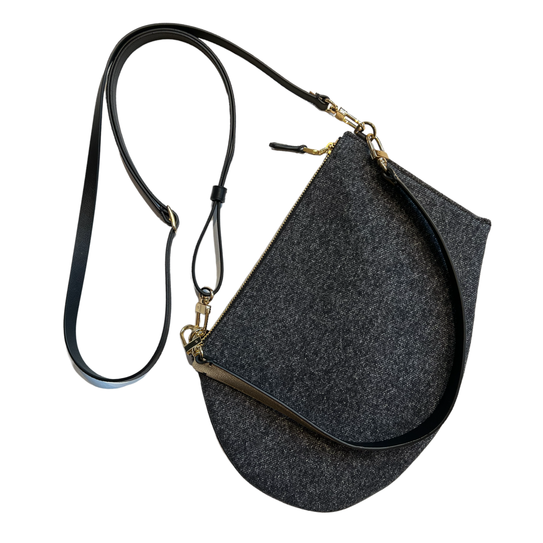 Cross micro gold black. & Zip maxi denim black gold PNG.PNG