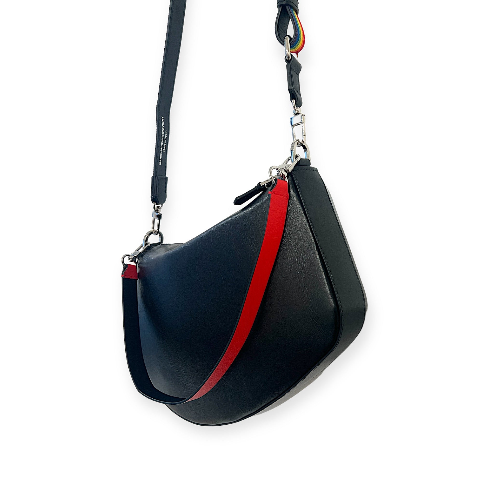 marielaurencestevigny-Zip baguette maxi black nickel - cross micro red.JPG