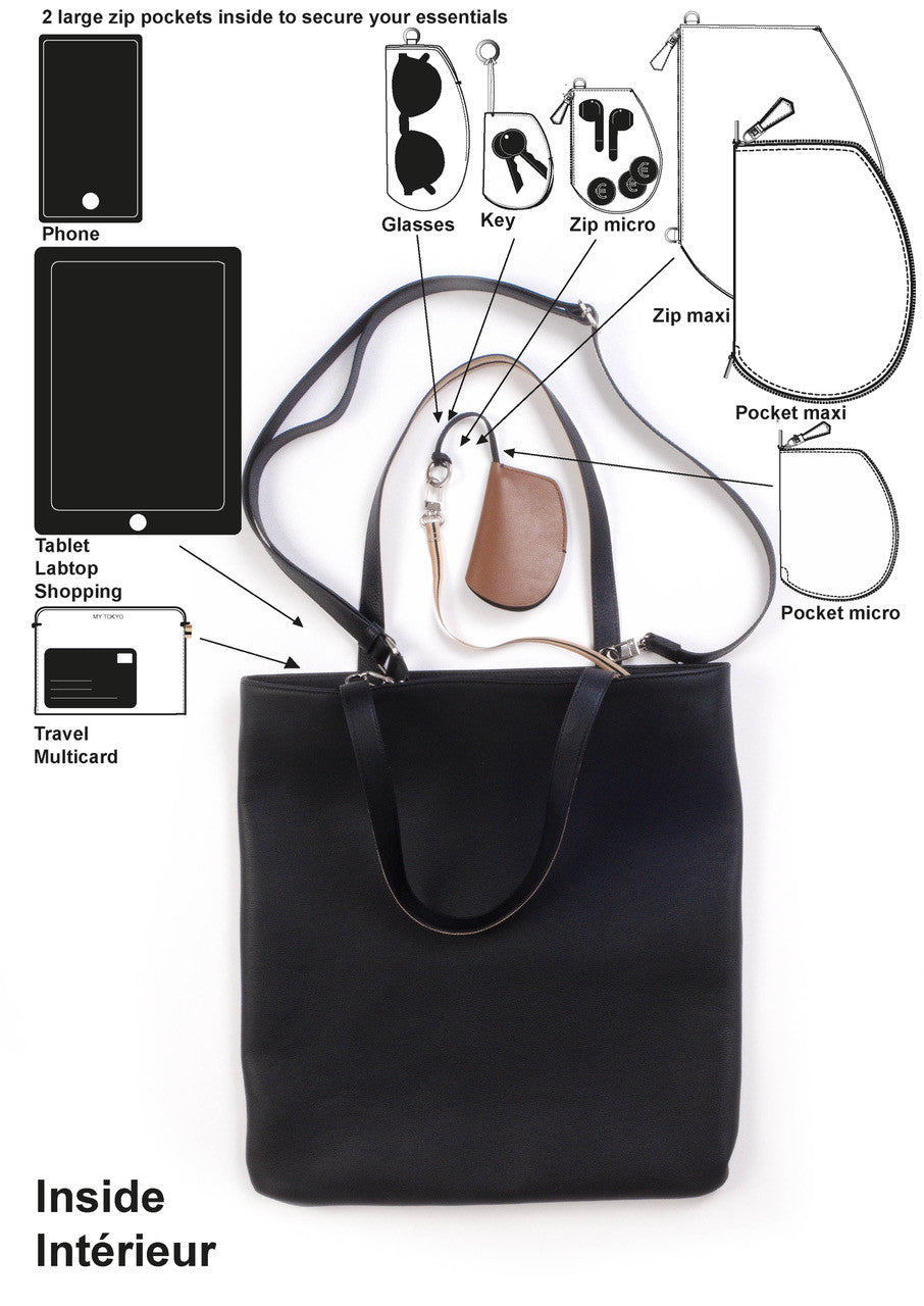 Tote medium- Totebag- shopping bag- caba