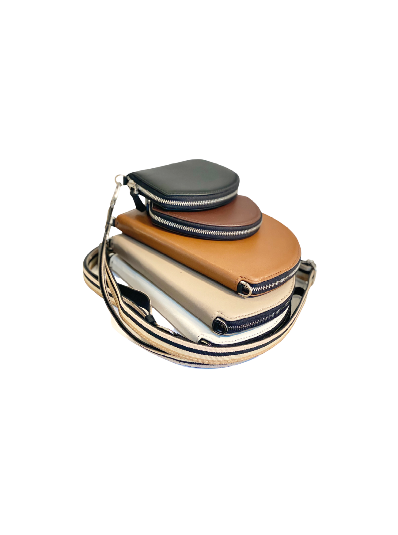 Pochette organisée bandoulière - Pocket medium - Noir