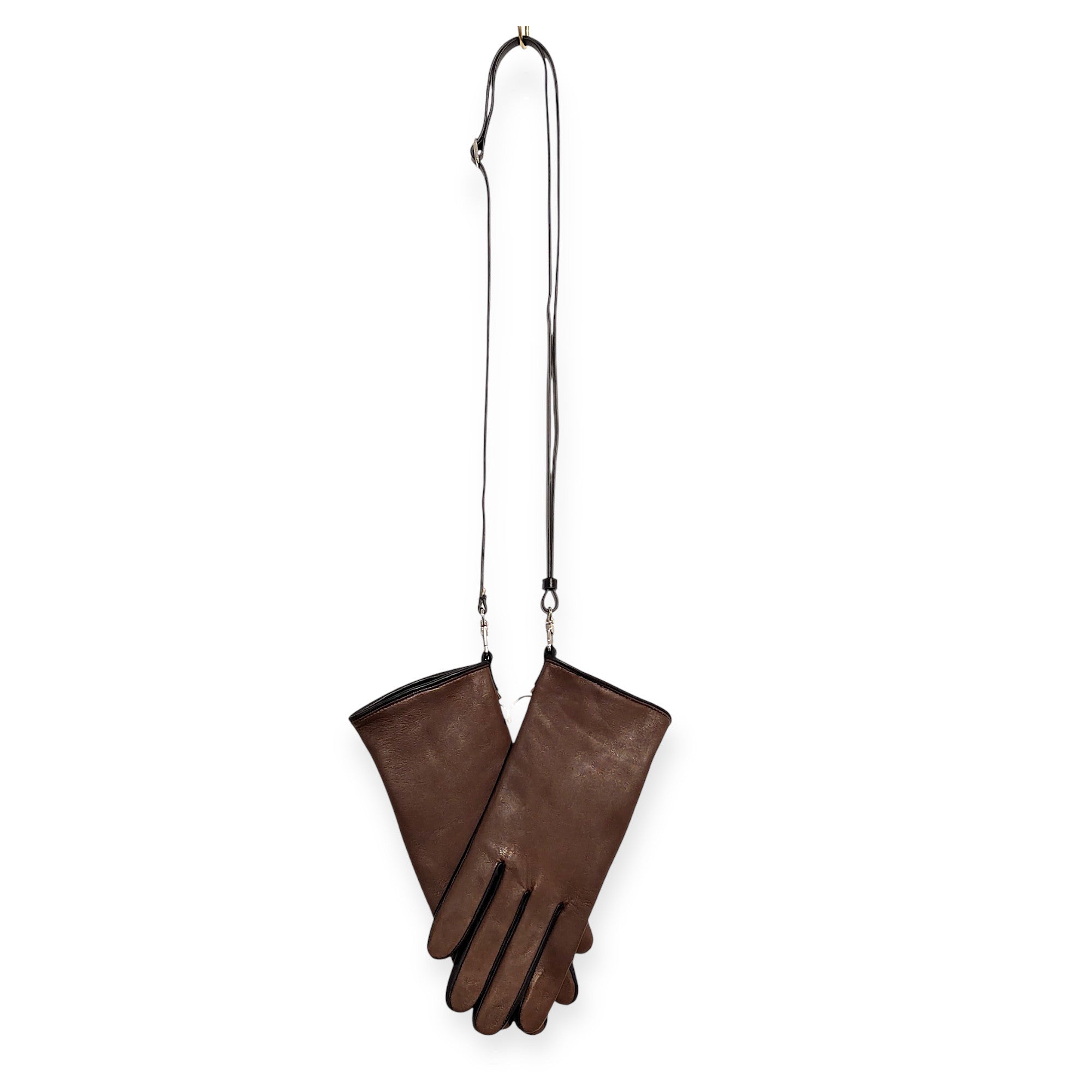 MARIELAURENCESTEVIGNY-skin classic edition-gloves-Simple gloves-deep burgundy black front