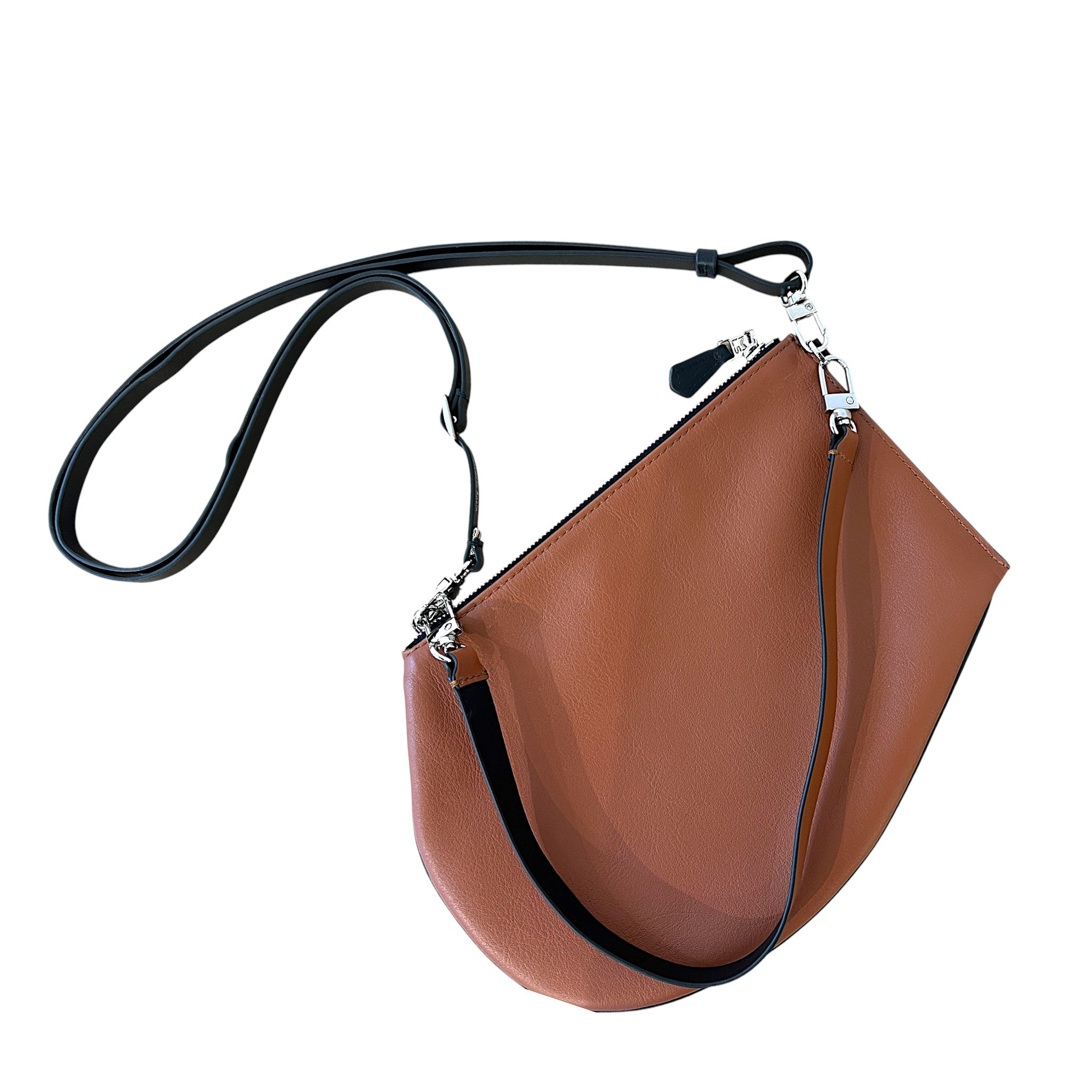 MARIELAURENCESTEVIGNY_Cross micro tan black - with zip maxi tan and large tan strap.JPG