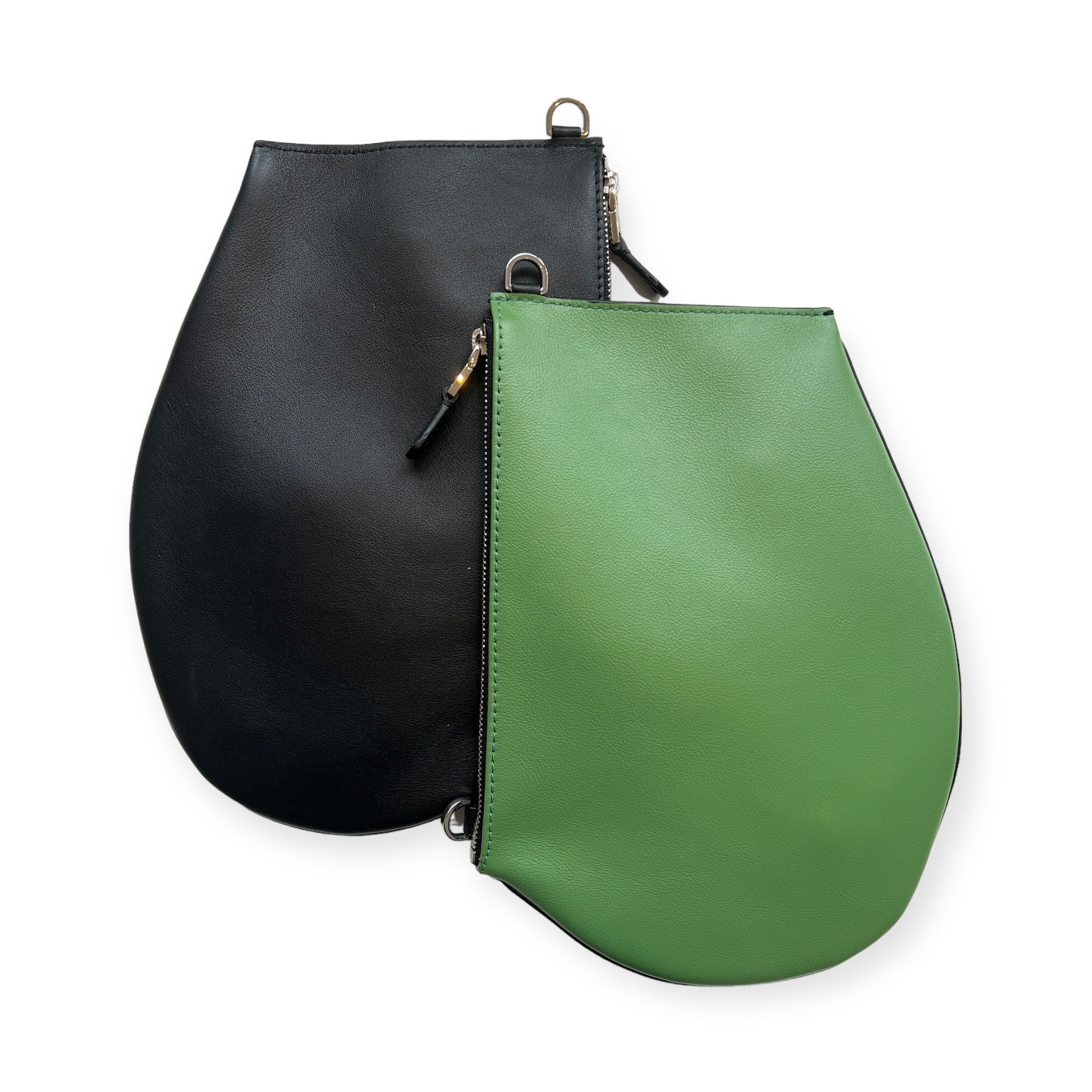 Pochette bandoulière - Zip medium - Vert