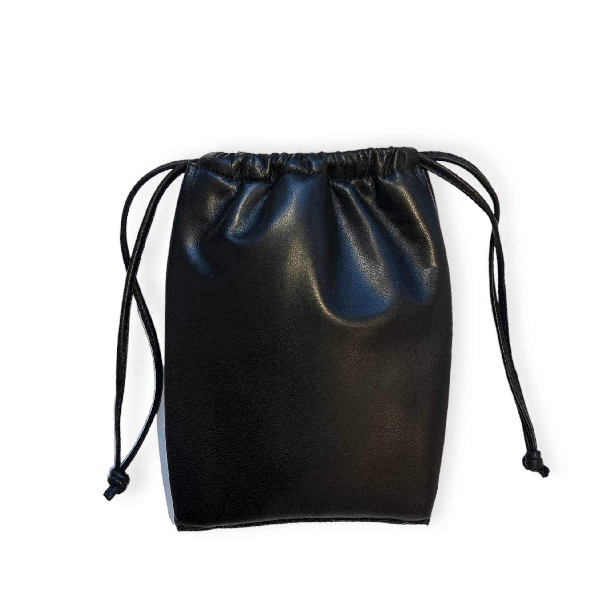 Pochette à lien de serrage - String micro - Noir