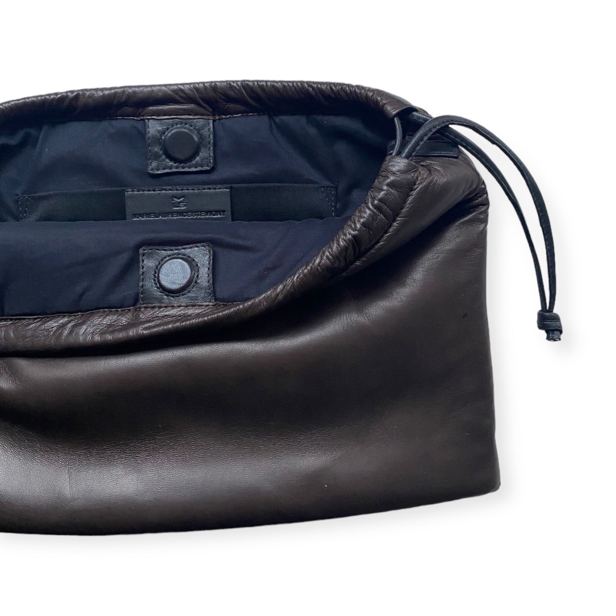 Pochette à lien de serrage - String medium - Ébène et noir