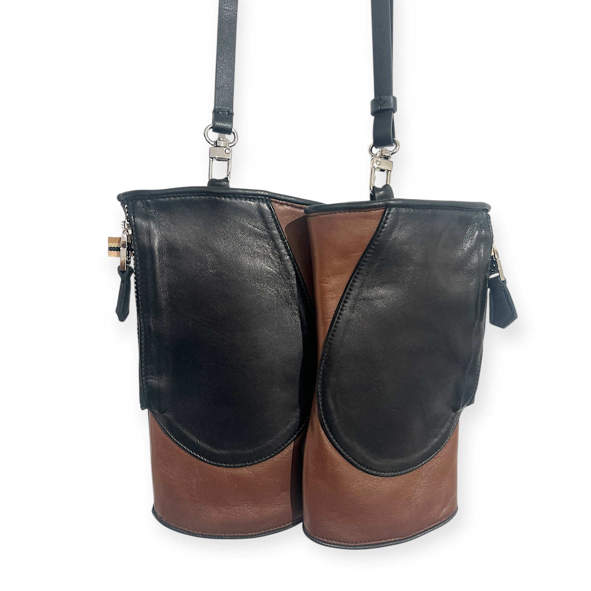 skin classic pocket mittens-tan black frontside atta