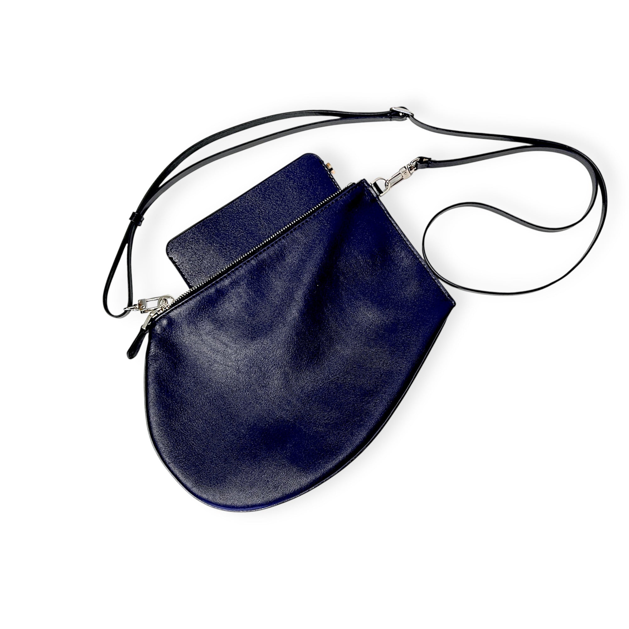 MARIELAURENCESTEVIGNY Travel passport rfid wallet - Ink blue edtion -inside Zip maxi iNK