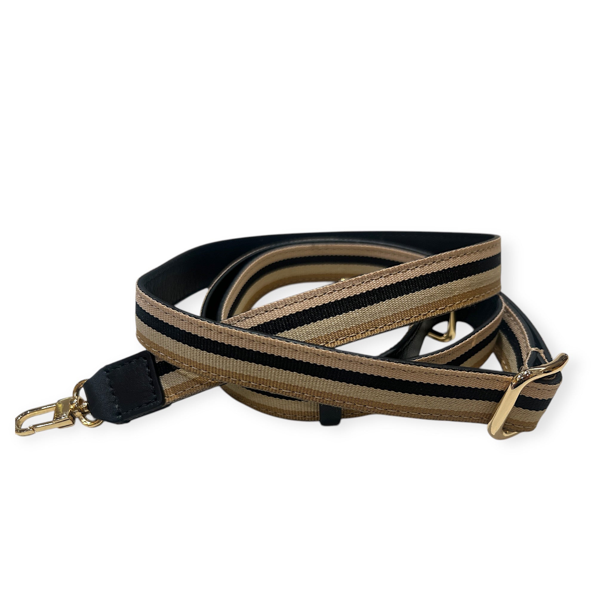 MARIELAURENCESTEVIGNY-gold edition-large cross adjustable strap-gold Skin tape black gold