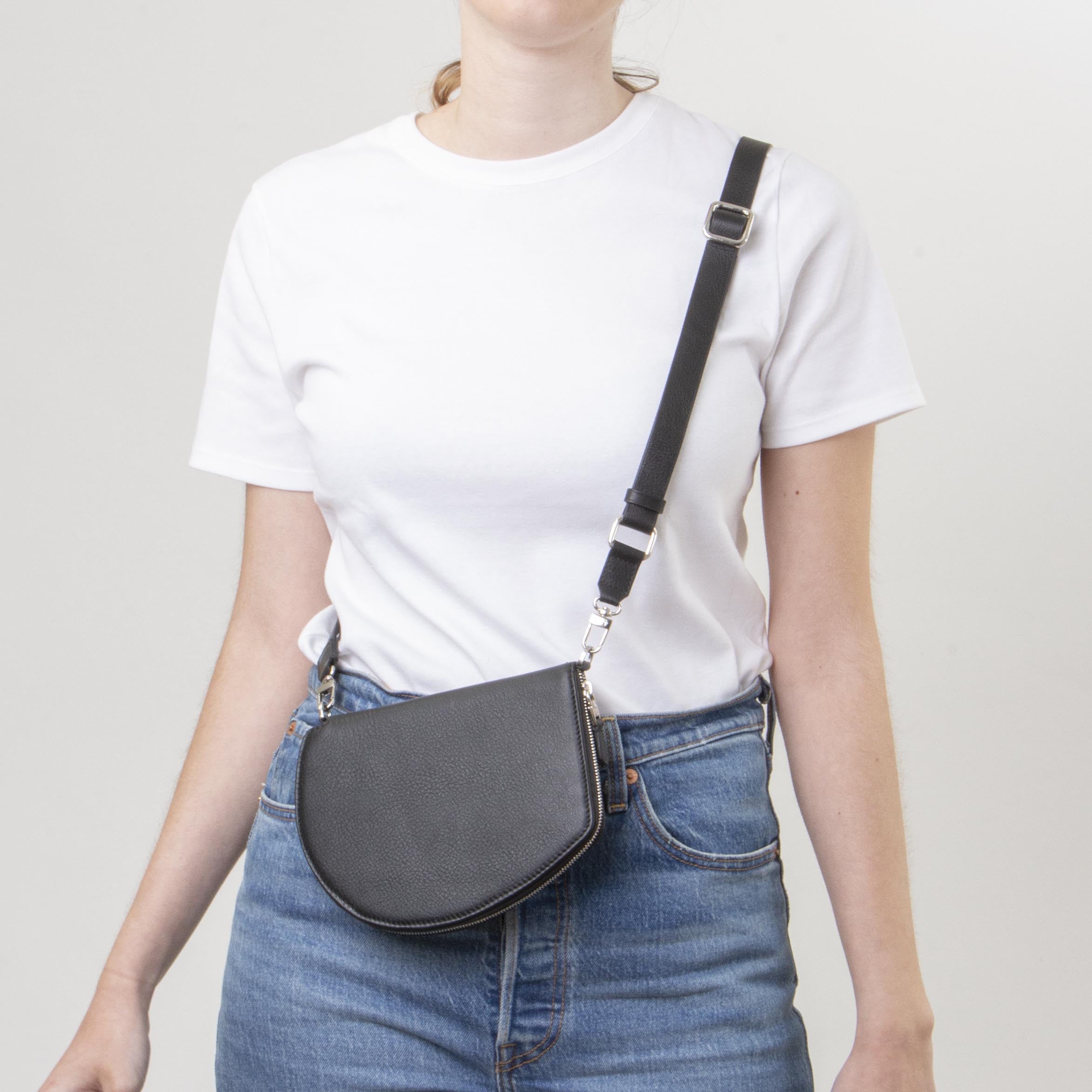 Pochette organisée bandoulière - Pocket medium - Noir