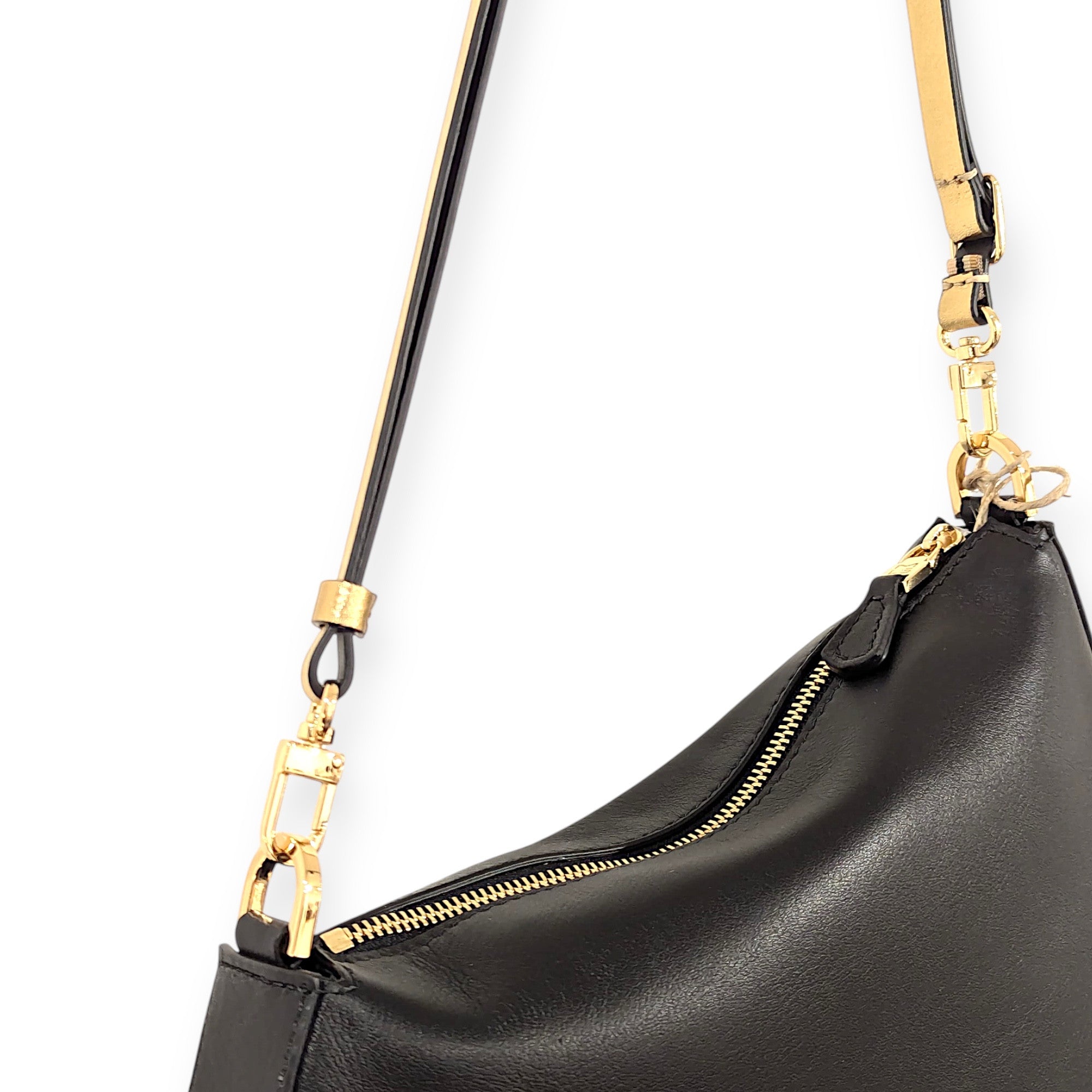 MARIELAURENCESTEVIGNY-gold edition-narrow cross adjustable strap-gold metallic leather a