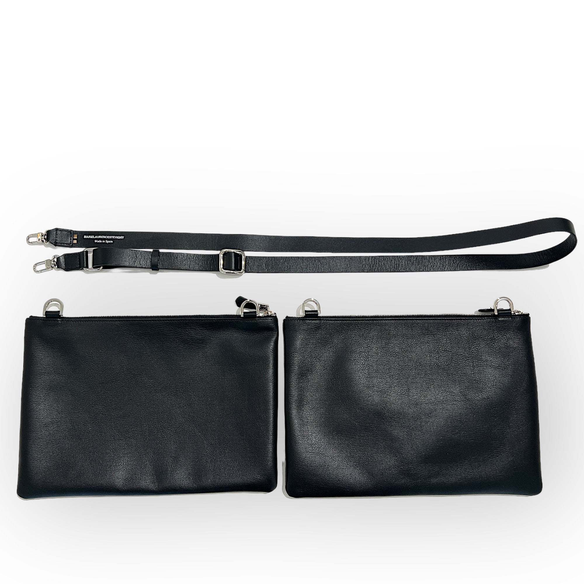 MARIELAURENCESTEVIGNY_DUO Pocket mixte Black black with large cross strap black- Kit view