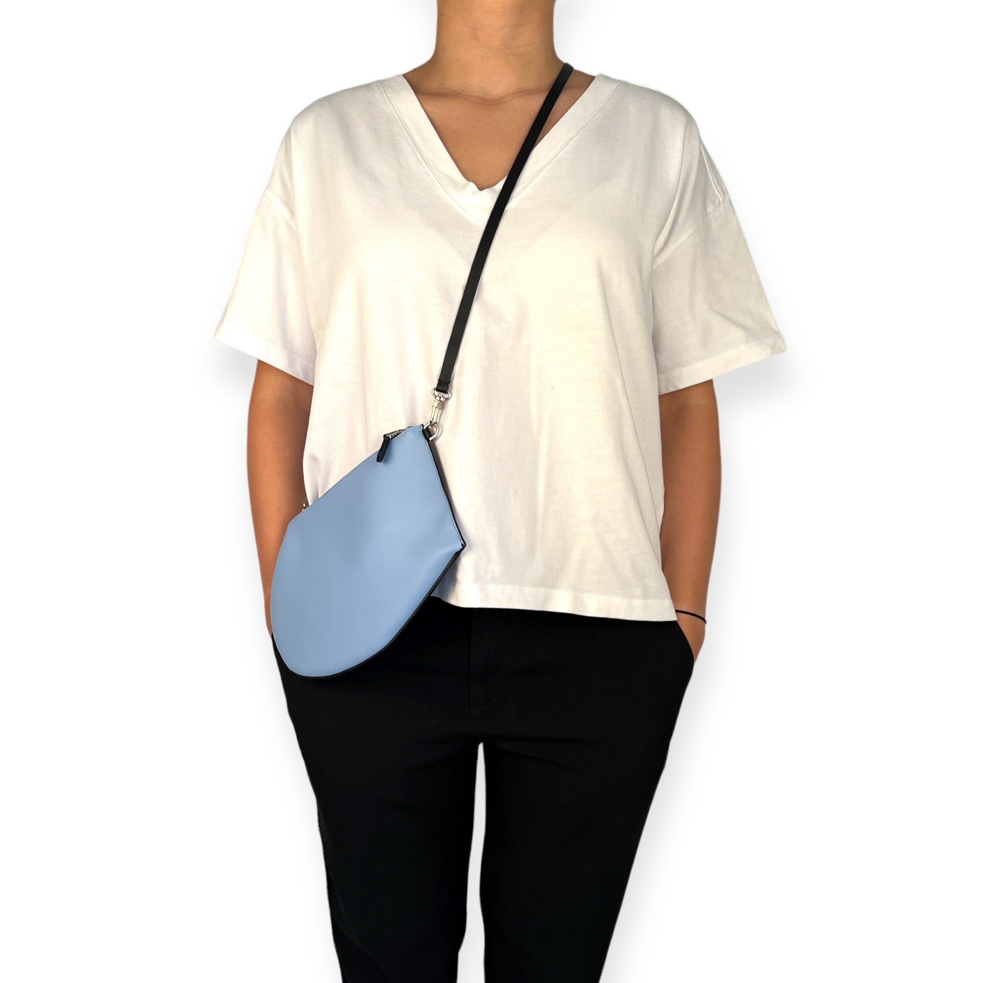 Pocket - Zip medium - Light blue