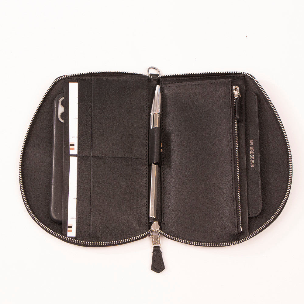 Pochette organisée bandoulière - Pocket medium - Noir