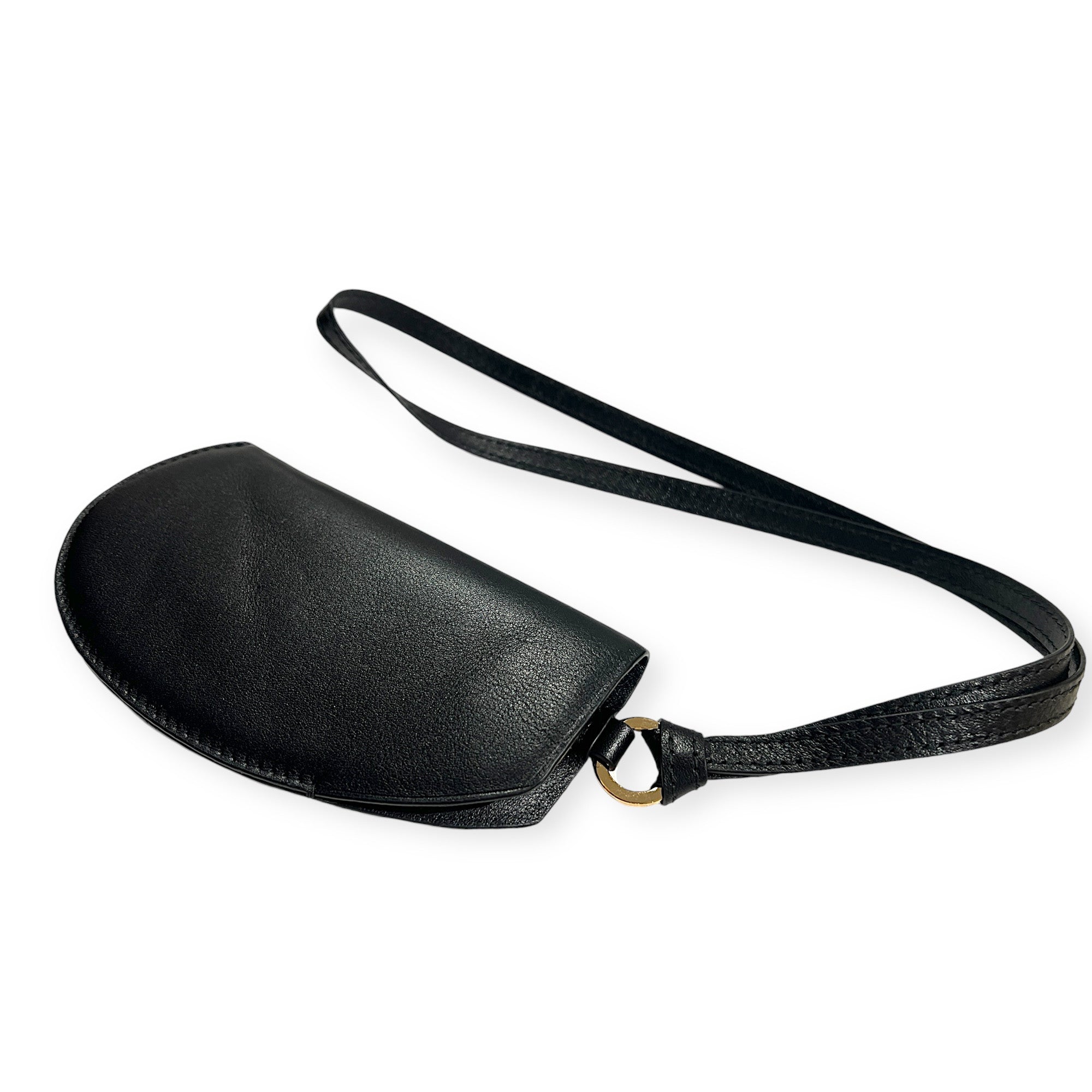 Étui à lunettes - Noir et finitions dorées