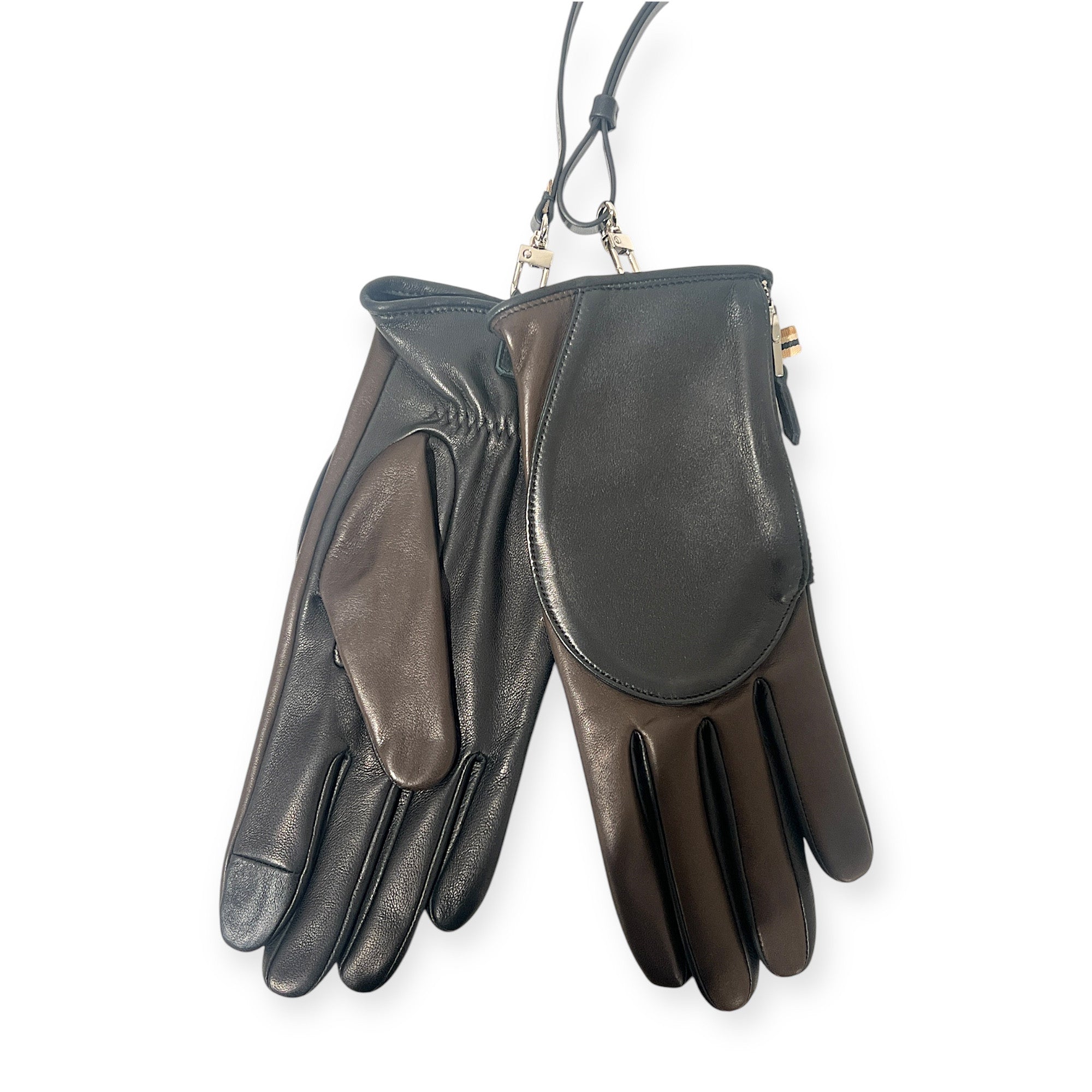 skin classic pocket gloves-ebony black frontside..JP