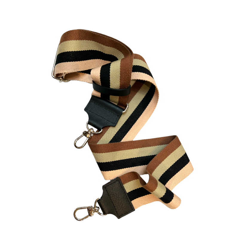 Pochette bandoulière - Zip XL - Blanc cassé et noir