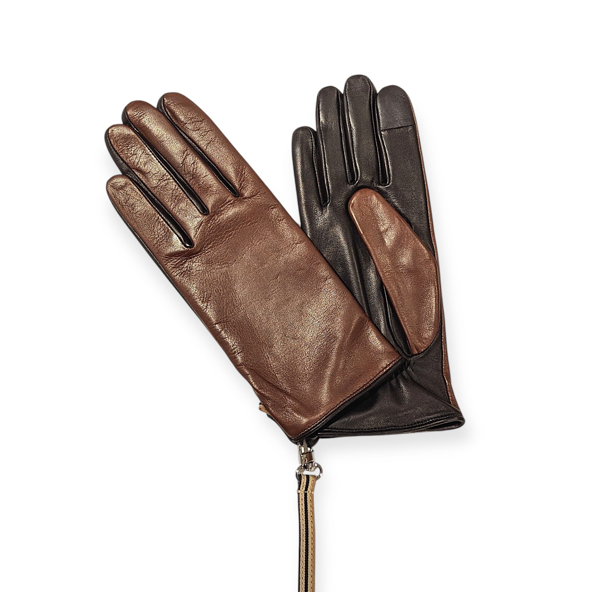 MARIELAURENCESTEVIGNY-skin classic edition-gloves-Simple gloves-tan _black front side- att