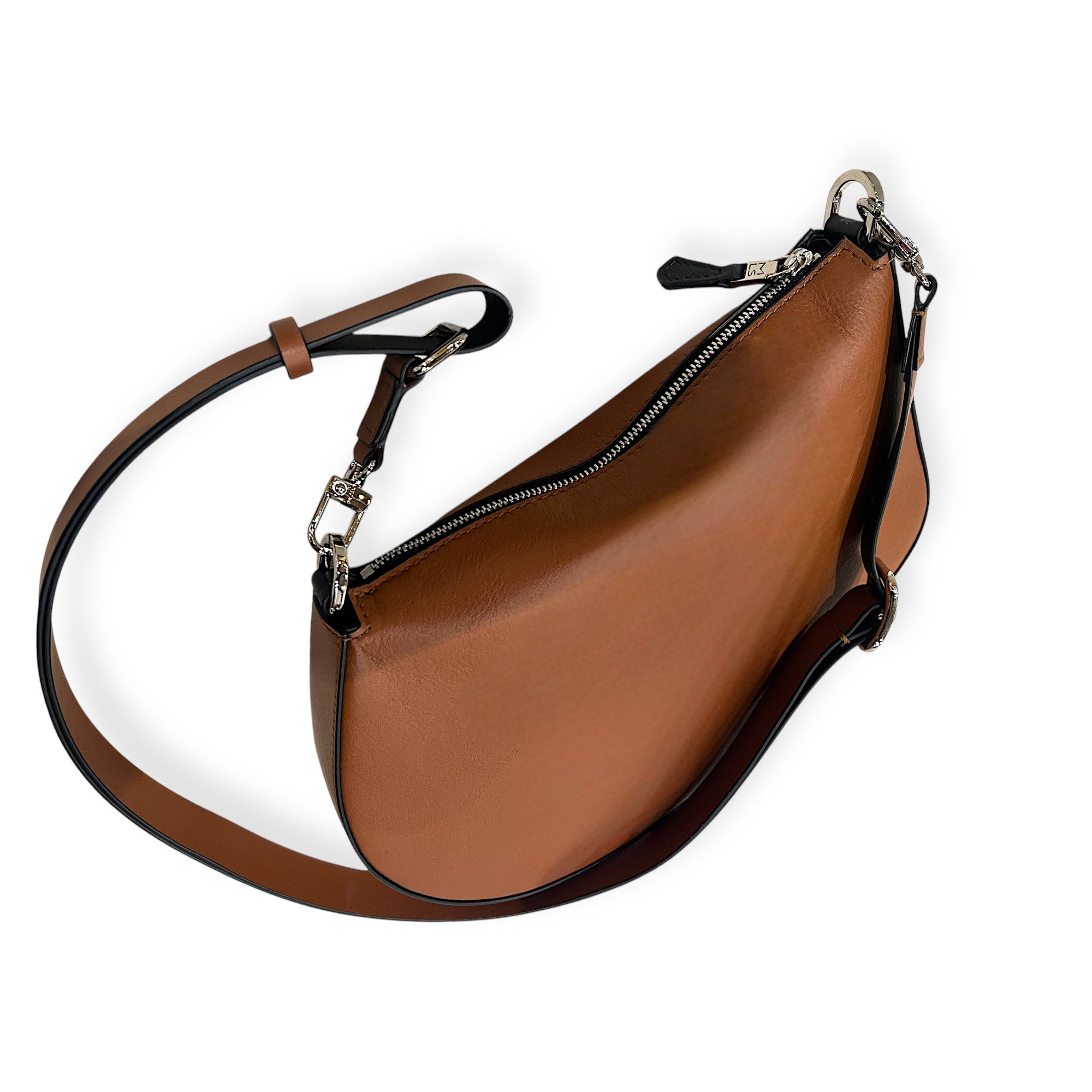 MARIELAURENCESTEVIGNY-skin classic edition-Zip baguette maxi - Tan -top view .JPG