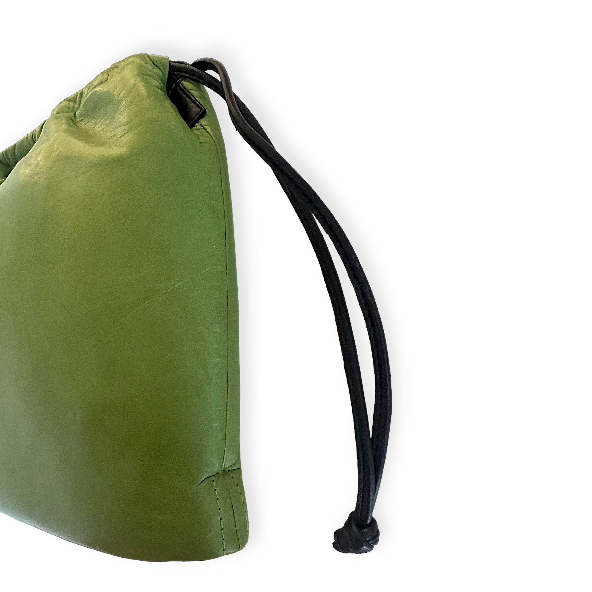 MARIELAURENCESTEVIGNY__String pouches maxi-Green -packshoot no strap detail.JPG