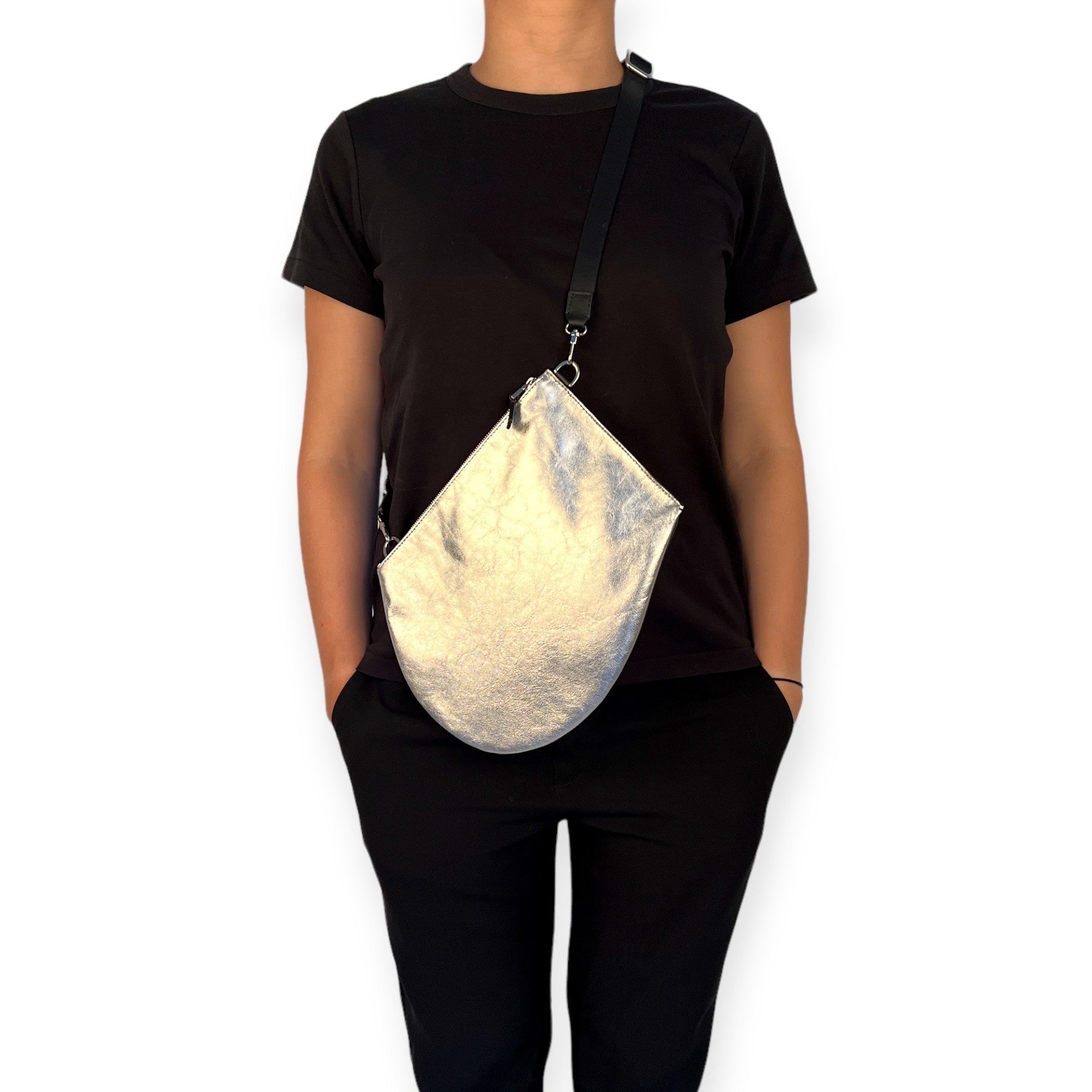 Pocket - Zip XL - Silver and black