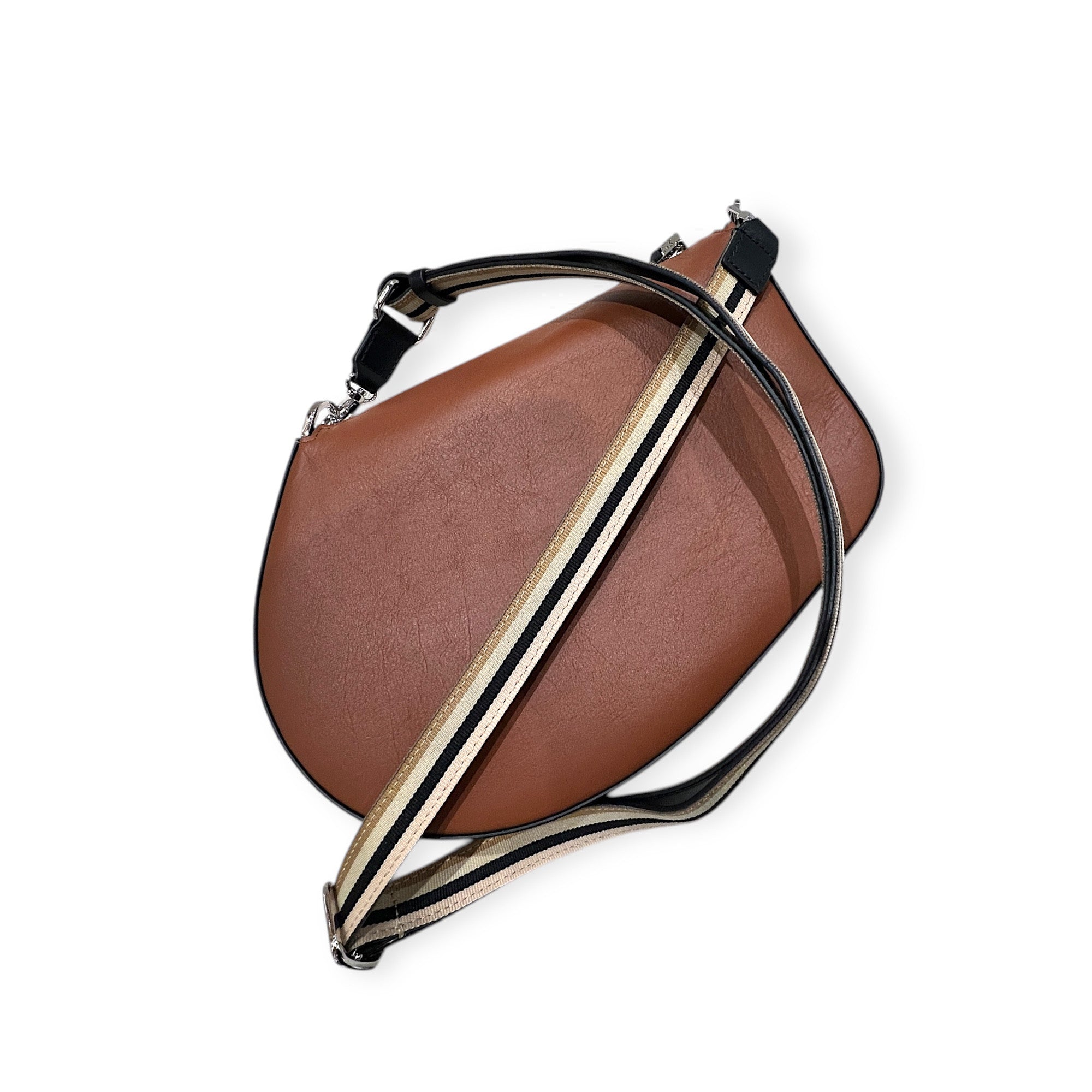 MARIELAURENCESTEVIGNY-skin classic edition-Zip baguette maxi - Tan - with cross large skin