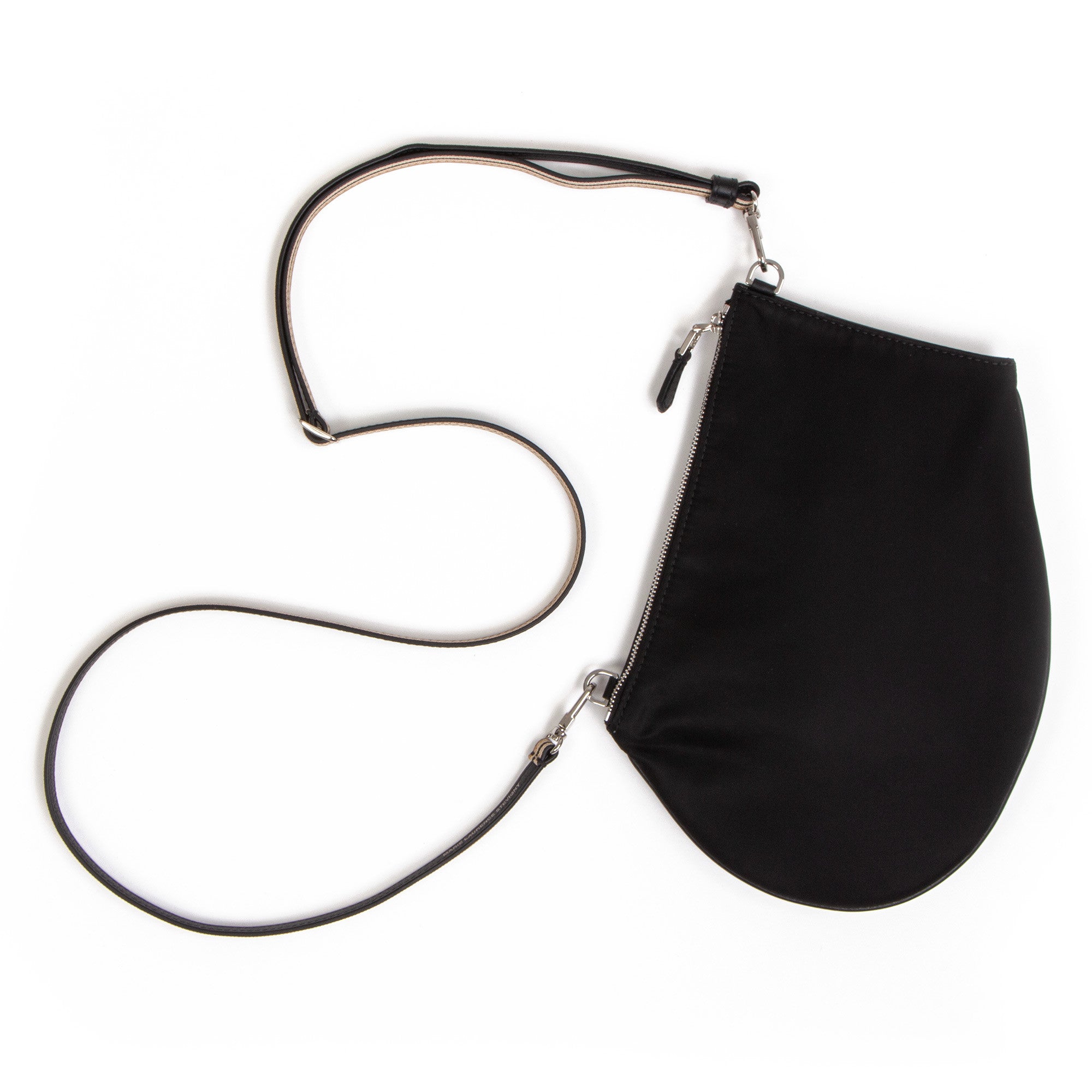 Pocket shoulder strap - Medium Zip - Black and nylon