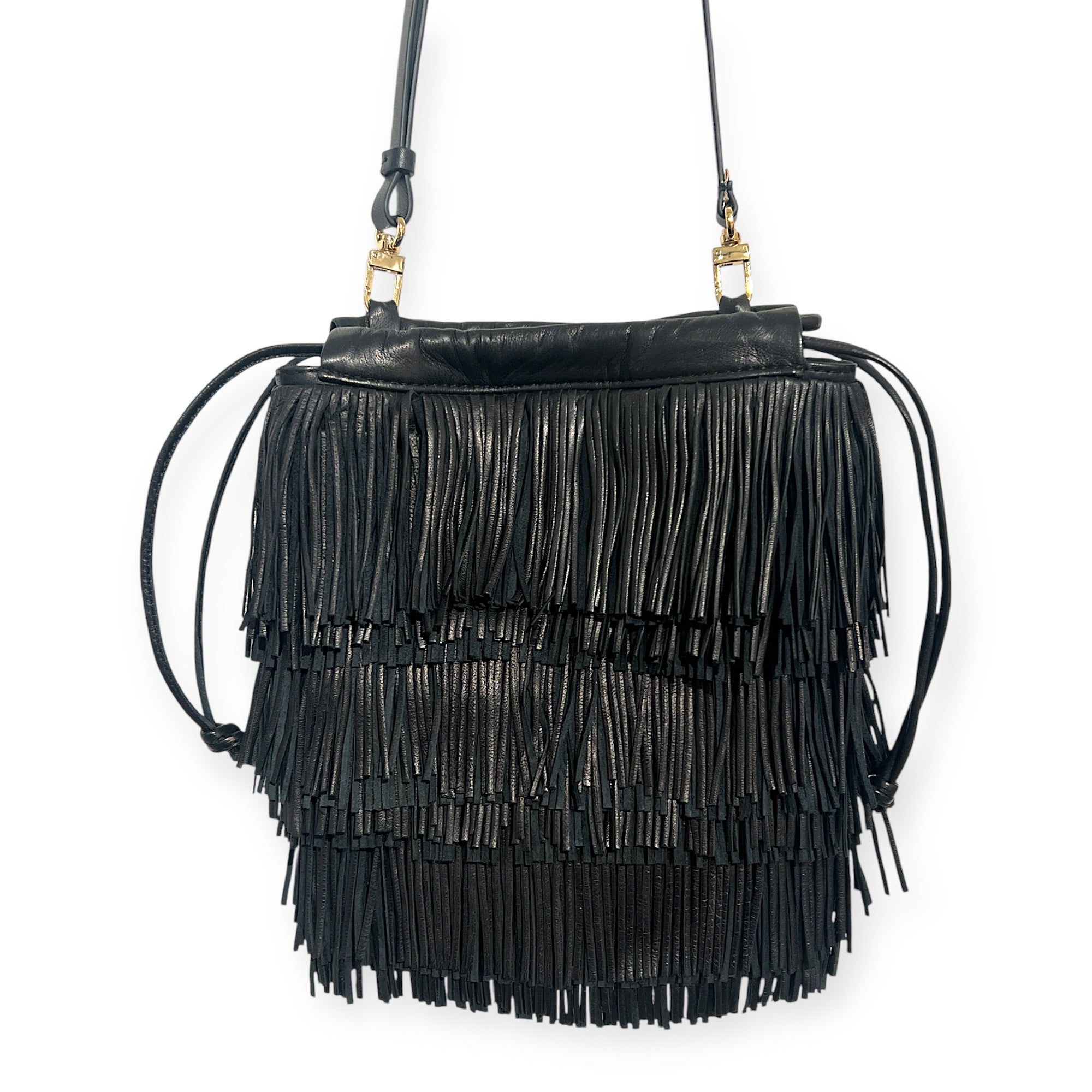MARIELAURENCESTEVIGNY__String pouches micro-black-fringes-packshoot with thin black strap