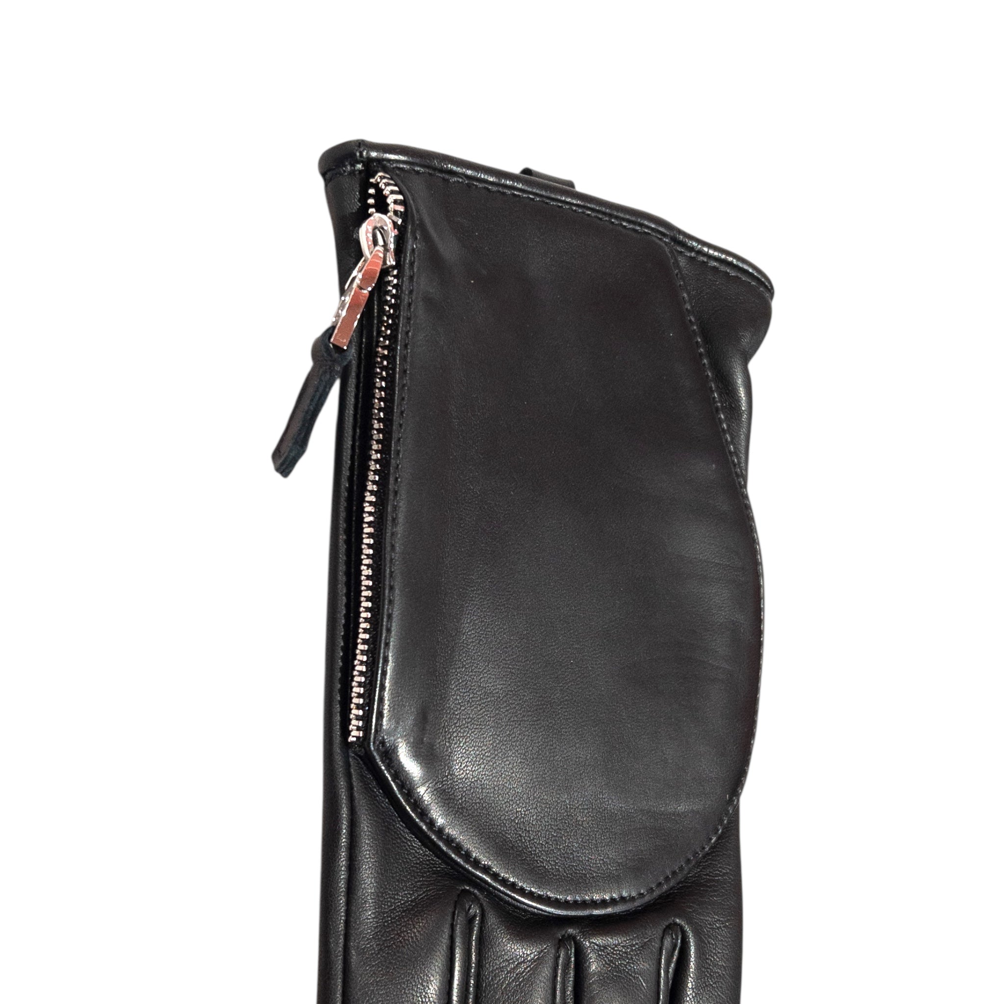 Pocket gloves - black with silver finish